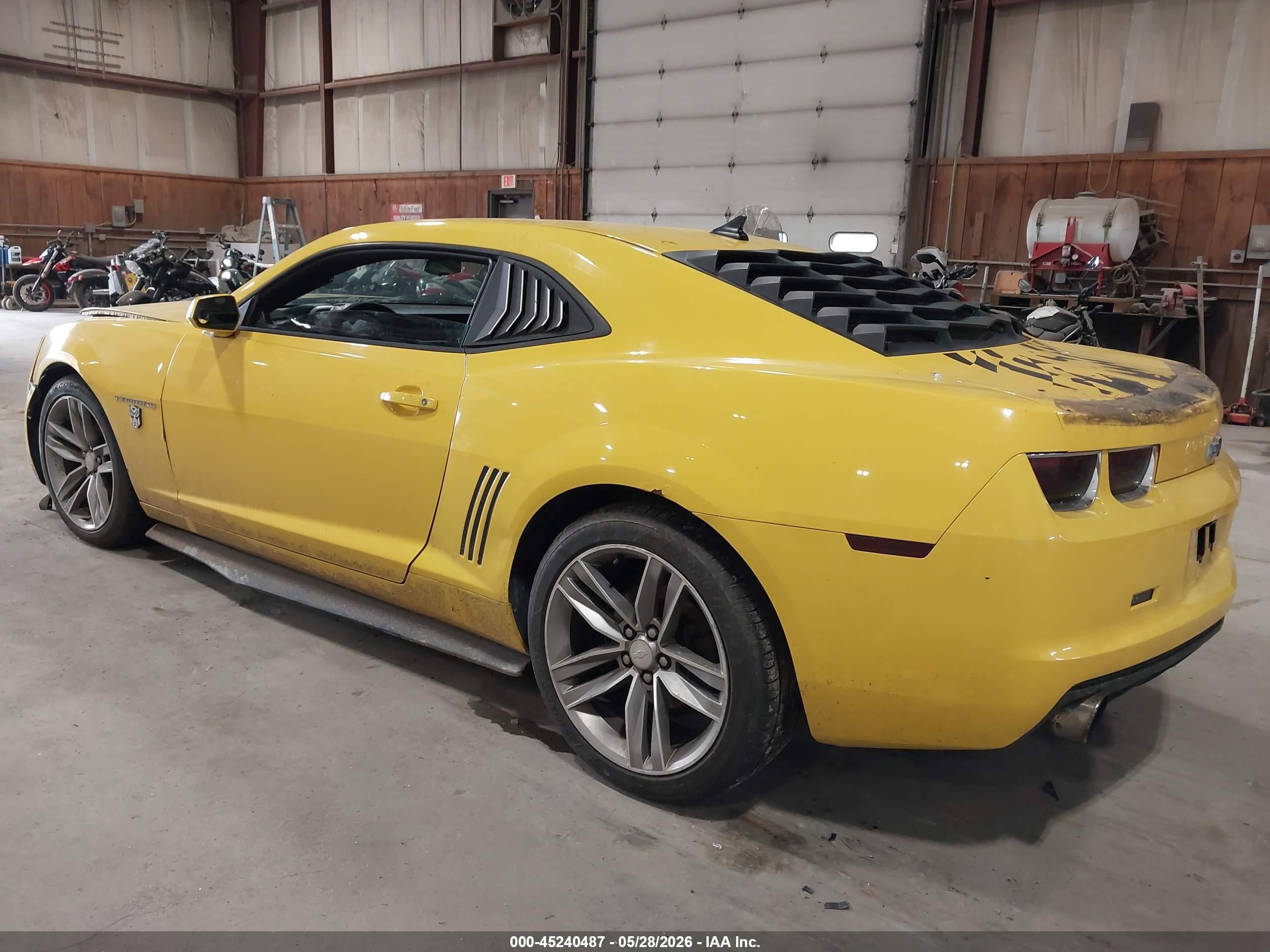 2013 Chevrolet Camaro 1ls Yellow vin: 2G1FE1E35D9208612