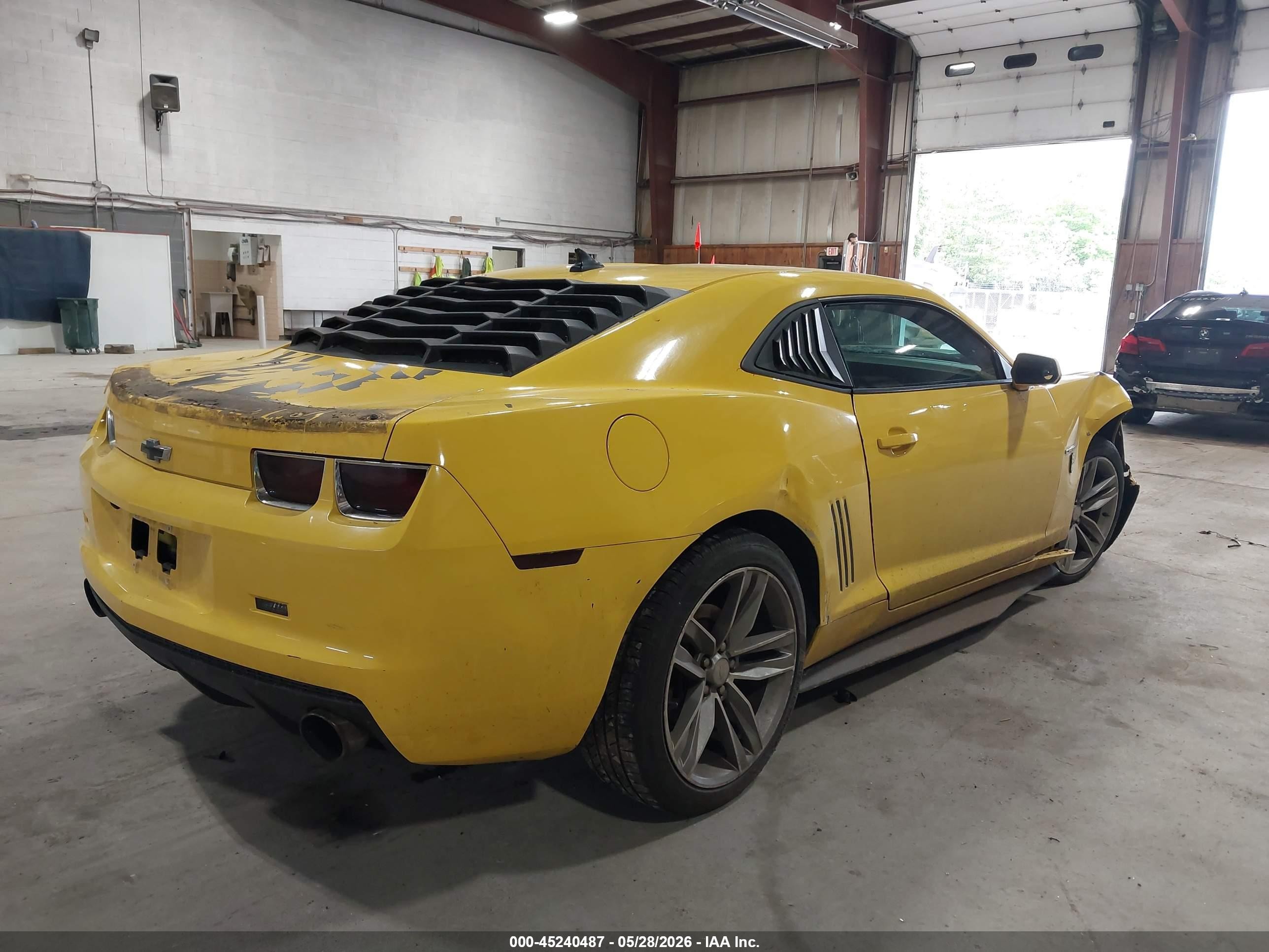 2013 Chevrolet Camaro 1ls Yellow vin: 2G1FE1E35D9208612