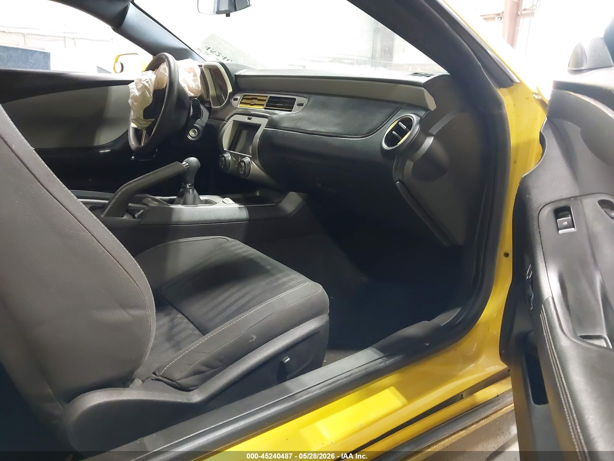 2013 Chevrolet Camaro 1ls Yellow vin: 2G1FE1E35D9208612