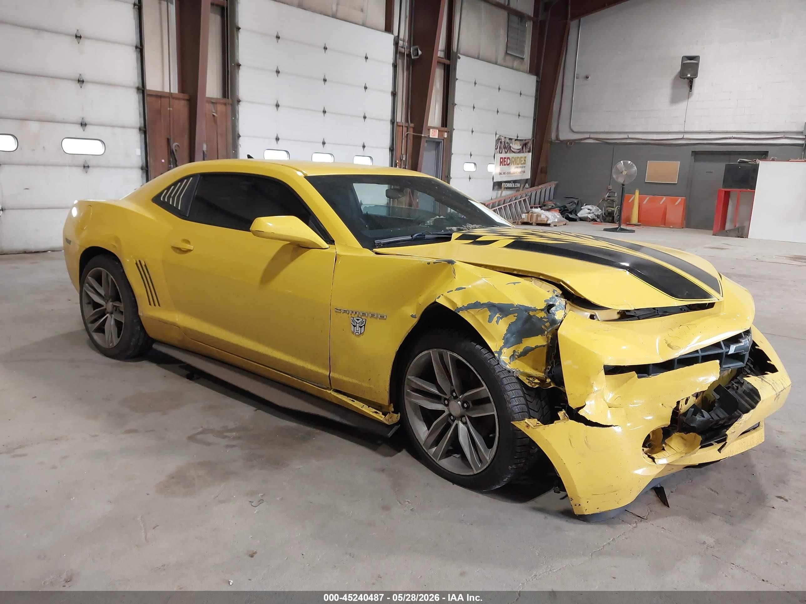 2013 Chevrolet Camaro 1ls Yellow vin: 2G1FE1E35D9208612