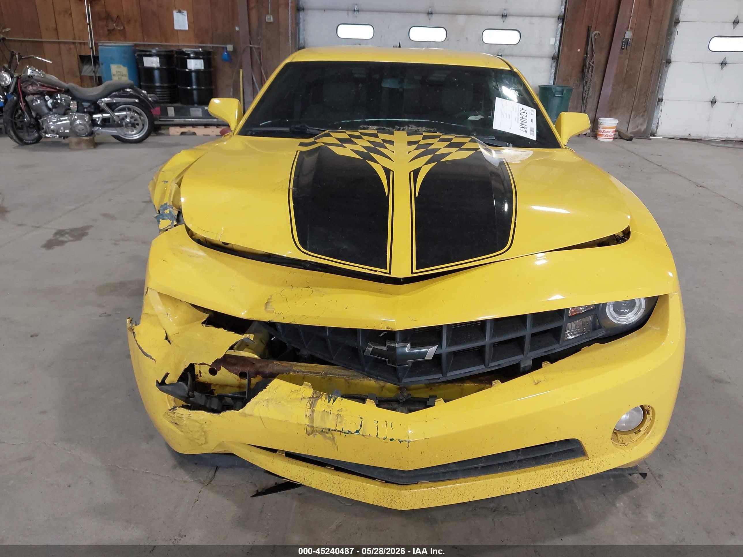 2013 Chevrolet Camaro 1ls Yellow vin: 2G1FE1E35D9208612