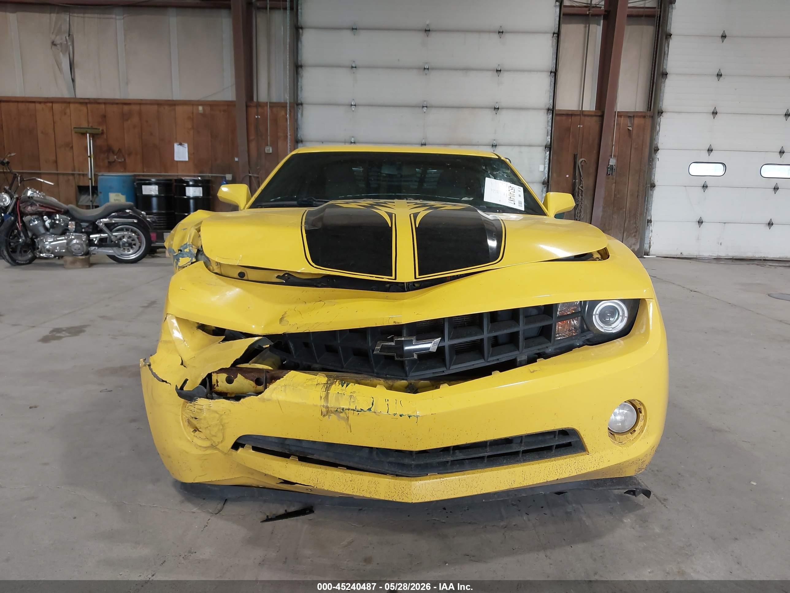 2013 Chevrolet Camaro 1ls Yellow vin: 2G1FE1E35D9208612