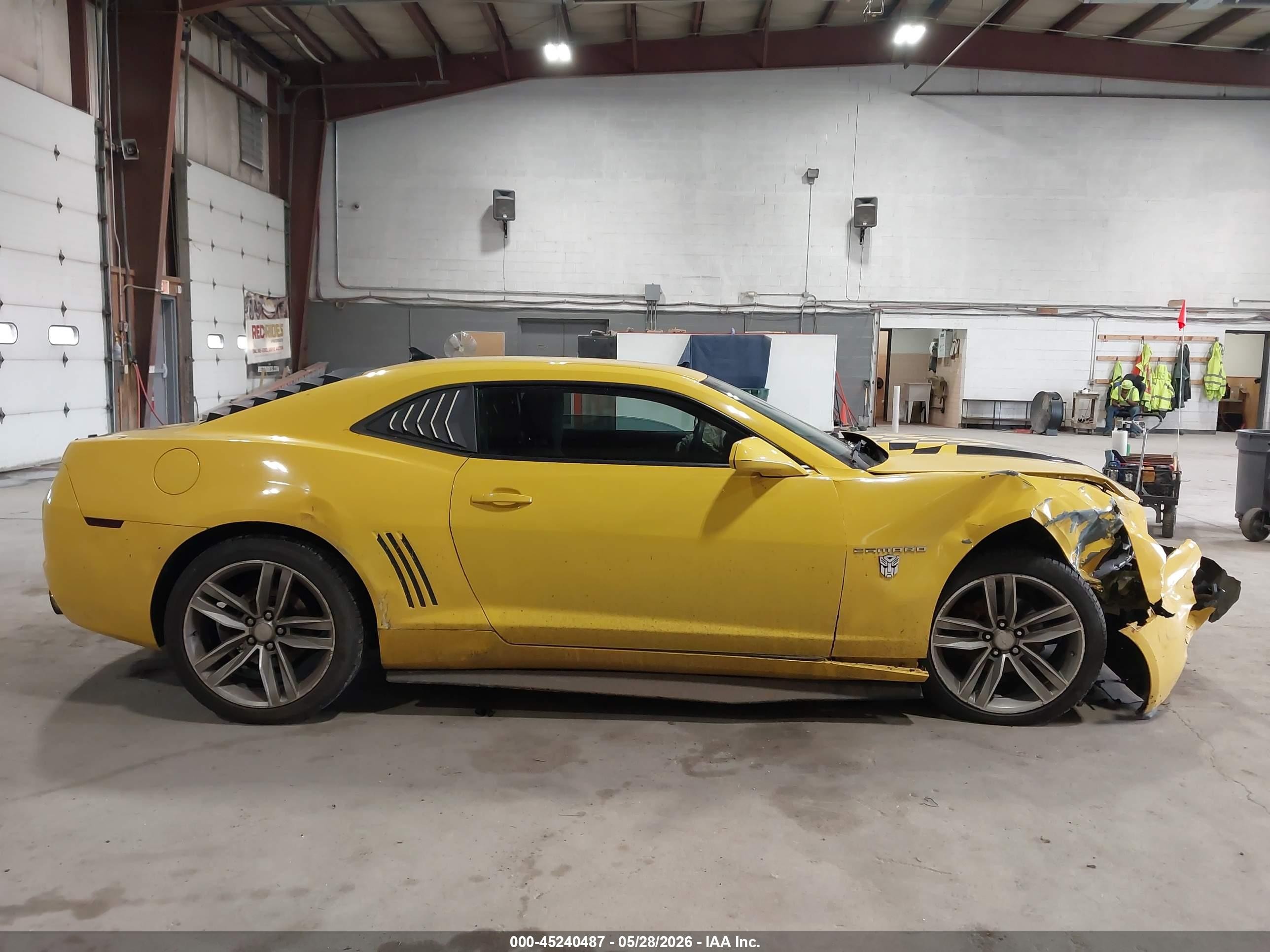 2013 Chevrolet Camaro 1ls Yellow vin: 2G1FE1E35D9208612