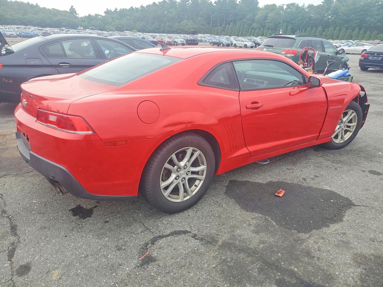 2014 Chevrolet Camaro Ls Red vin: 2G1FE1E35E9206683