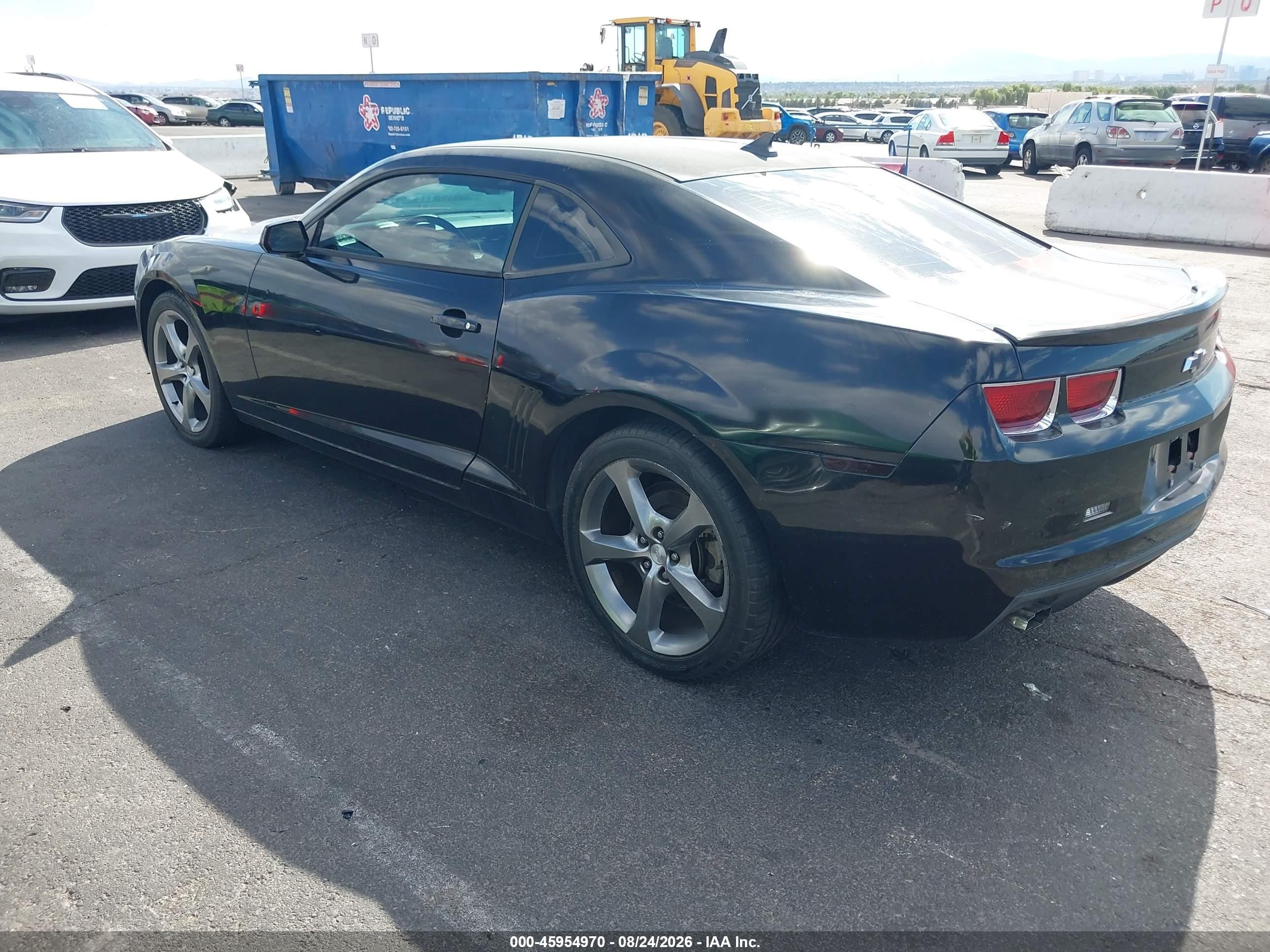 2012 Chevrolet Camaro 1ls Black vin: 2G1FE1E36C9109599