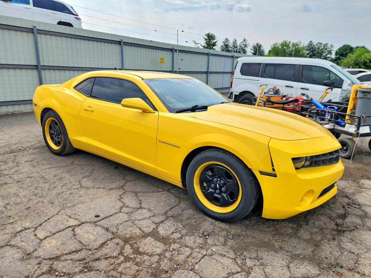 2012 Chevrolet Camaro Ls Yellow vin: 2G1FE1E36C9191513