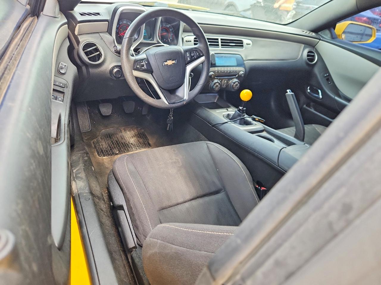 2012 Chevrolet Camaro Ls Yellow vin: 2G1FE1E36C9191513