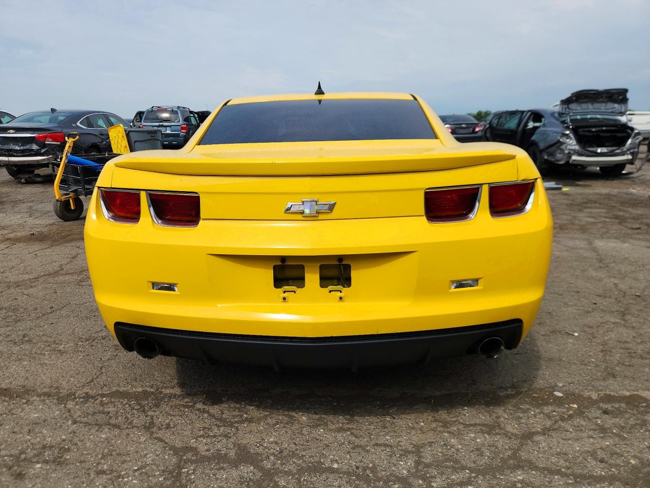 2012 Chevrolet Camaro Ls Yellow vin: 2G1FE1E36C9191513