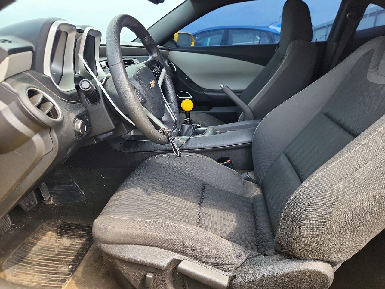 2012 Chevrolet Camaro Ls Yellow vin: 2G1FE1E36C9191513