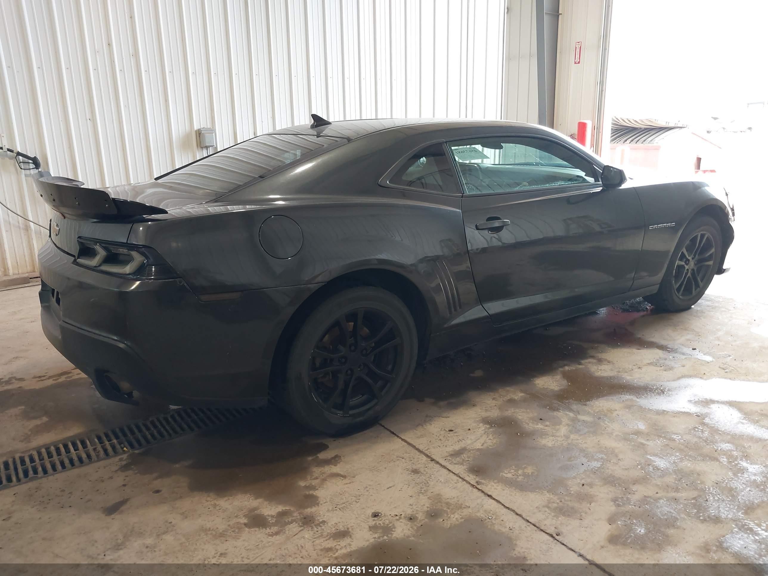 2014 Chevrolet Camaro 1ls Gray vin: 2G1FE1E36E9132464
