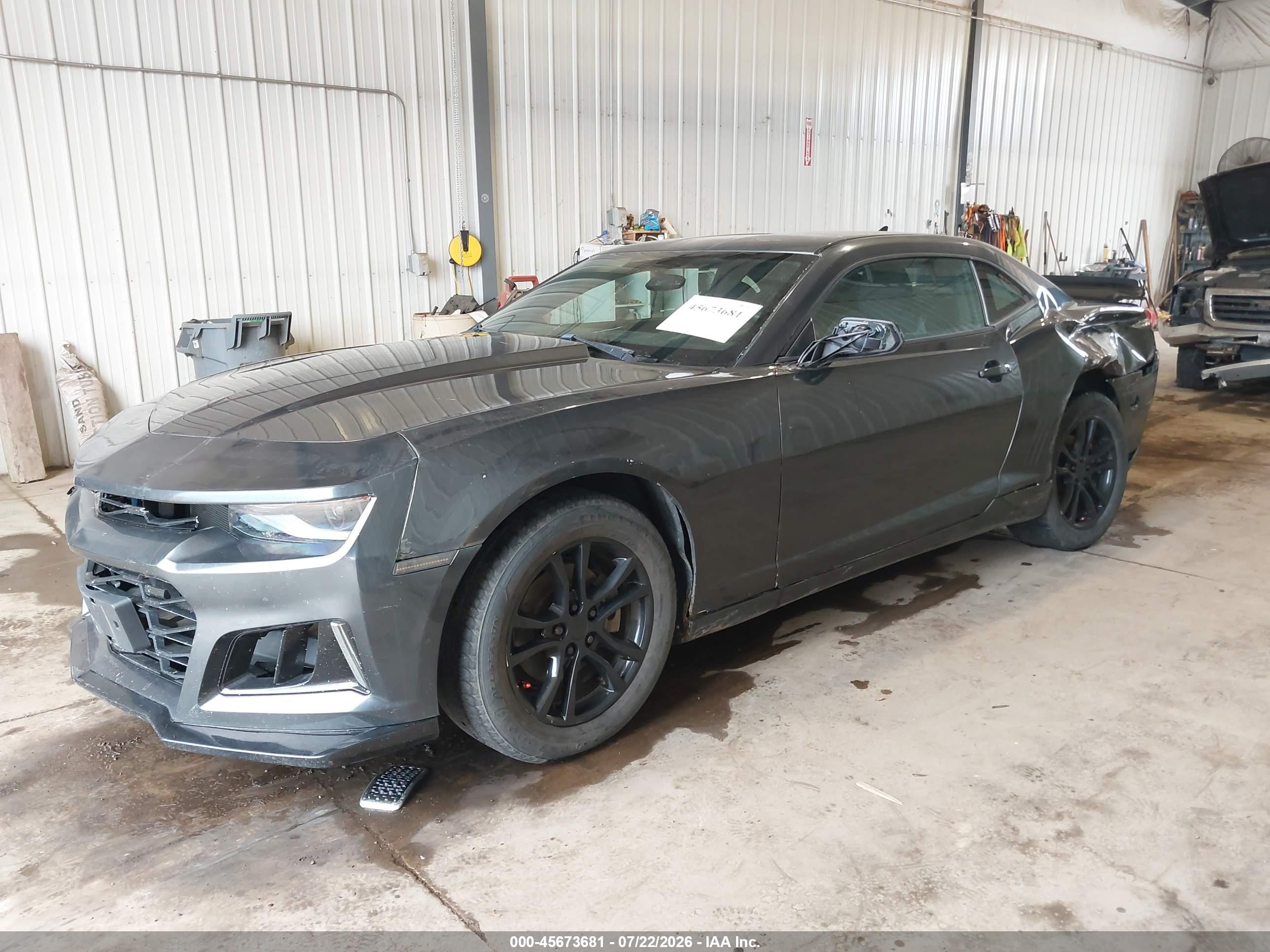 2014 Chevrolet Camaro 1ls Gray vin: 2G1FE1E36E9132464