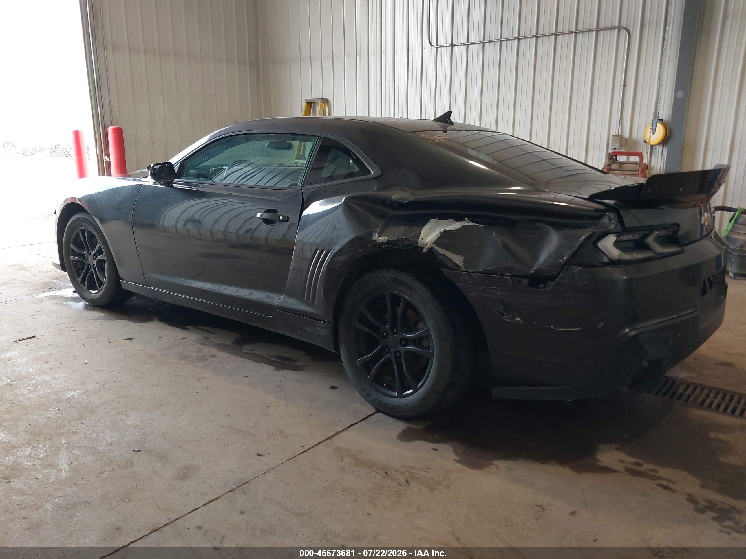 2014 Chevrolet Camaro 1ls Gray vin: 2G1FE1E36E9132464