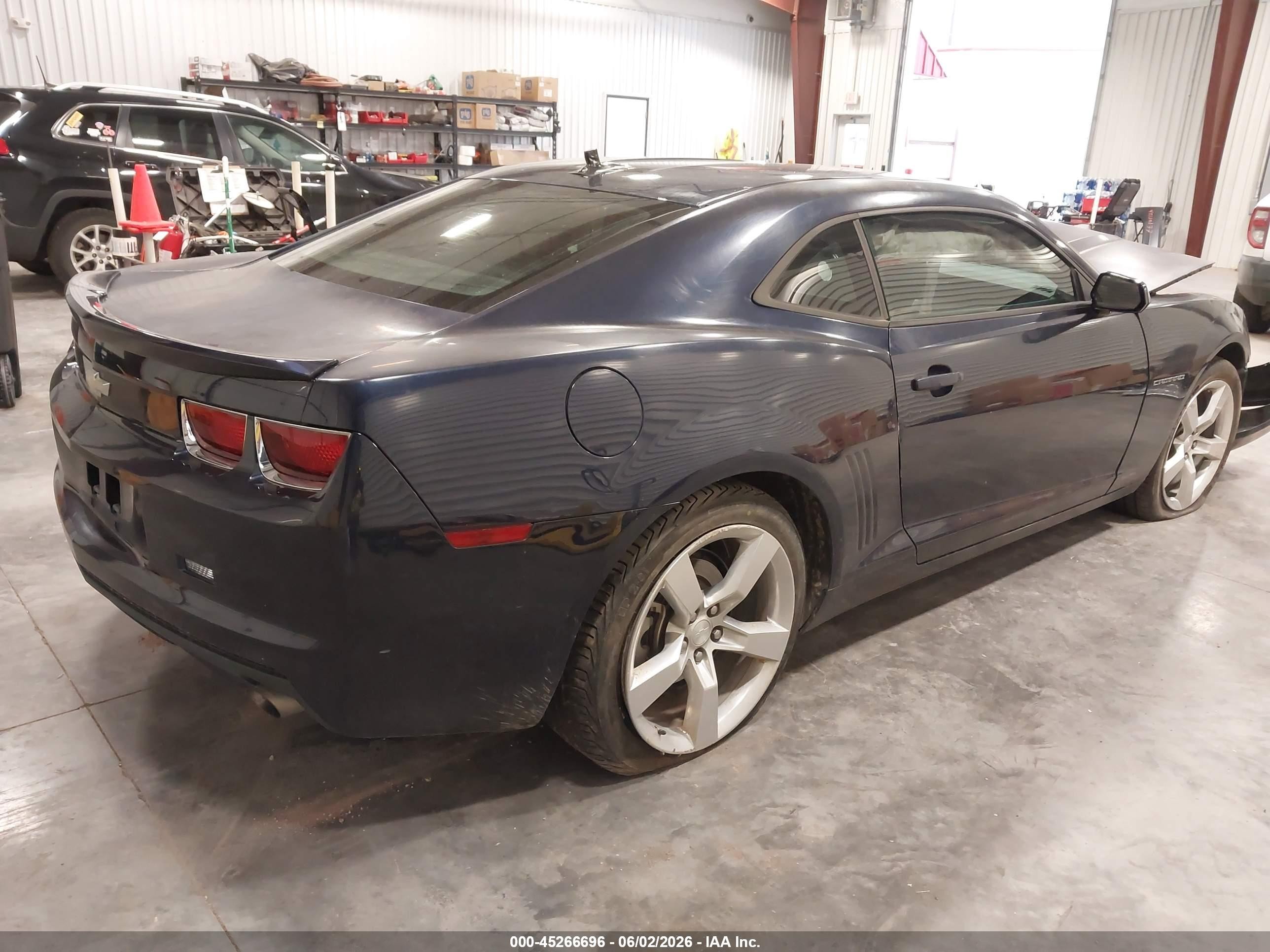 2012 Chevrolet Camaro 1ls Blue vin: 2G1FE1E37C9140084