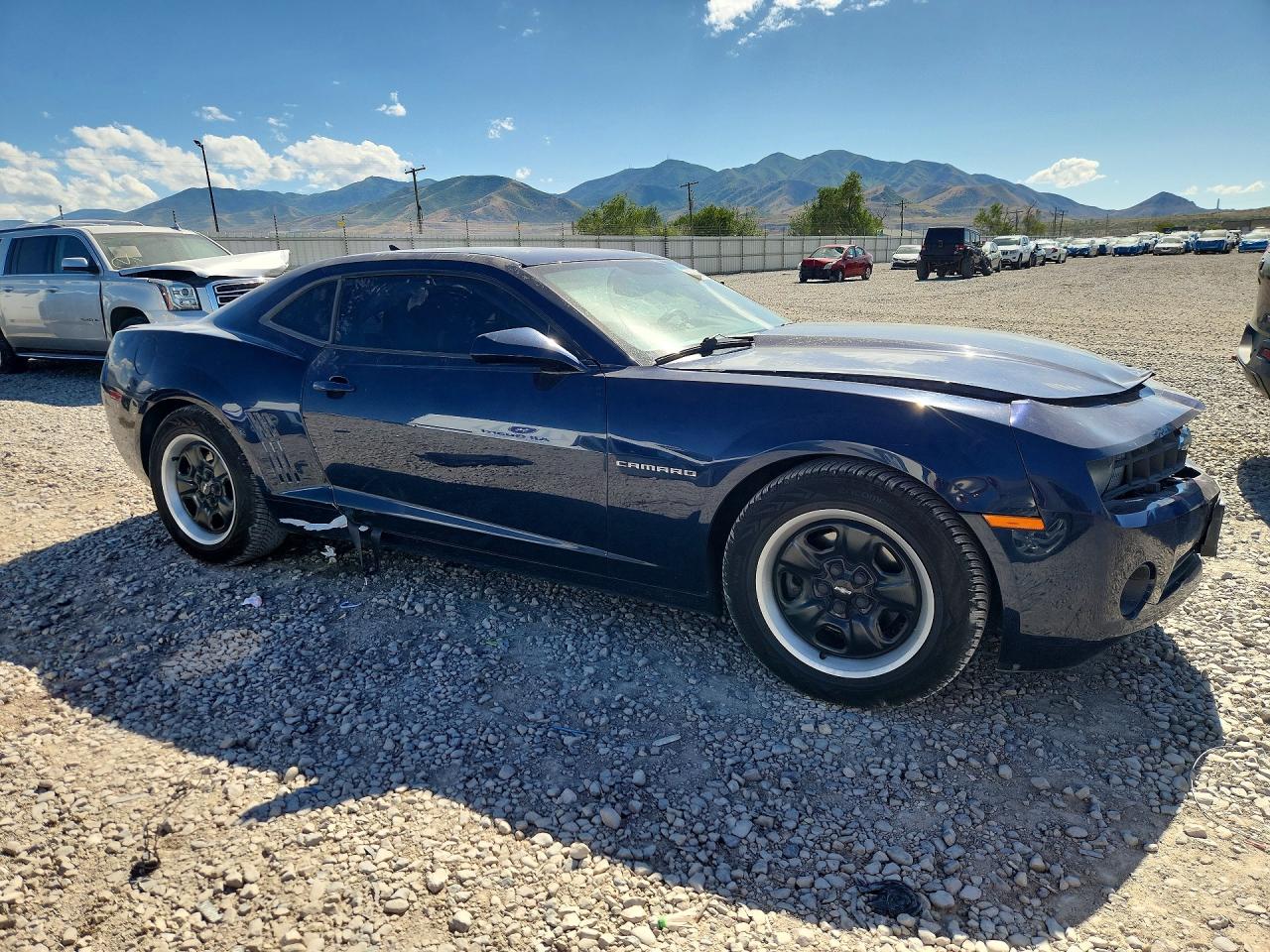 2012 Chevrolet Camaro Ls Blue vin: 2G1FE1E37C9201577