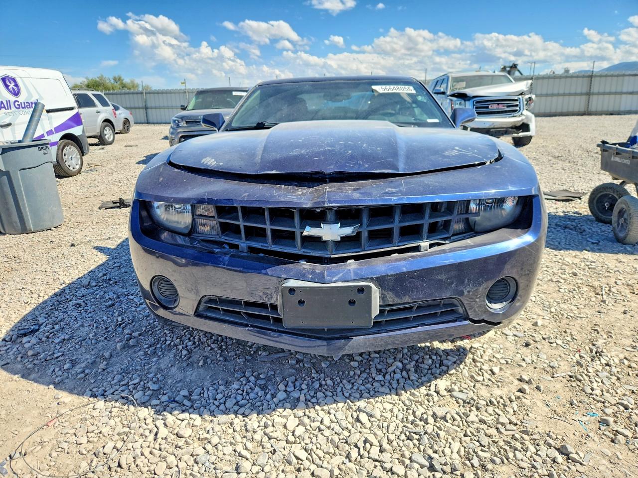 2012 Chevrolet Camaro Ls Blue vin: 2G1FE1E37C9201577