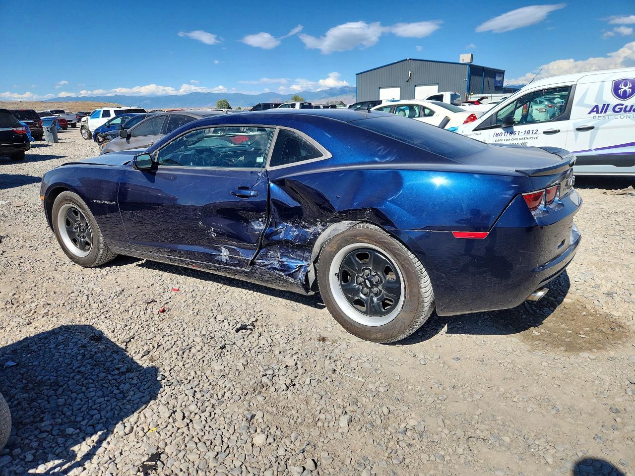 2012 Chevrolet Camaro Ls Blue vin: 2G1FE1E37C9201577
