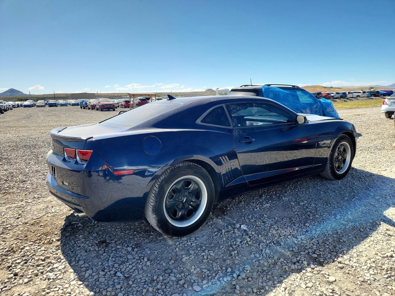 2012 Chevrolet Camaro Ls Blue vin: 2G1FE1E37C9201577