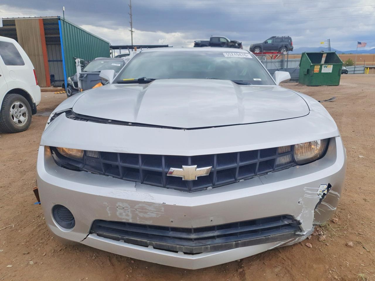 2013 Chevrolet Camaro Ls Silver vin: 2G1FE1E37D9182885