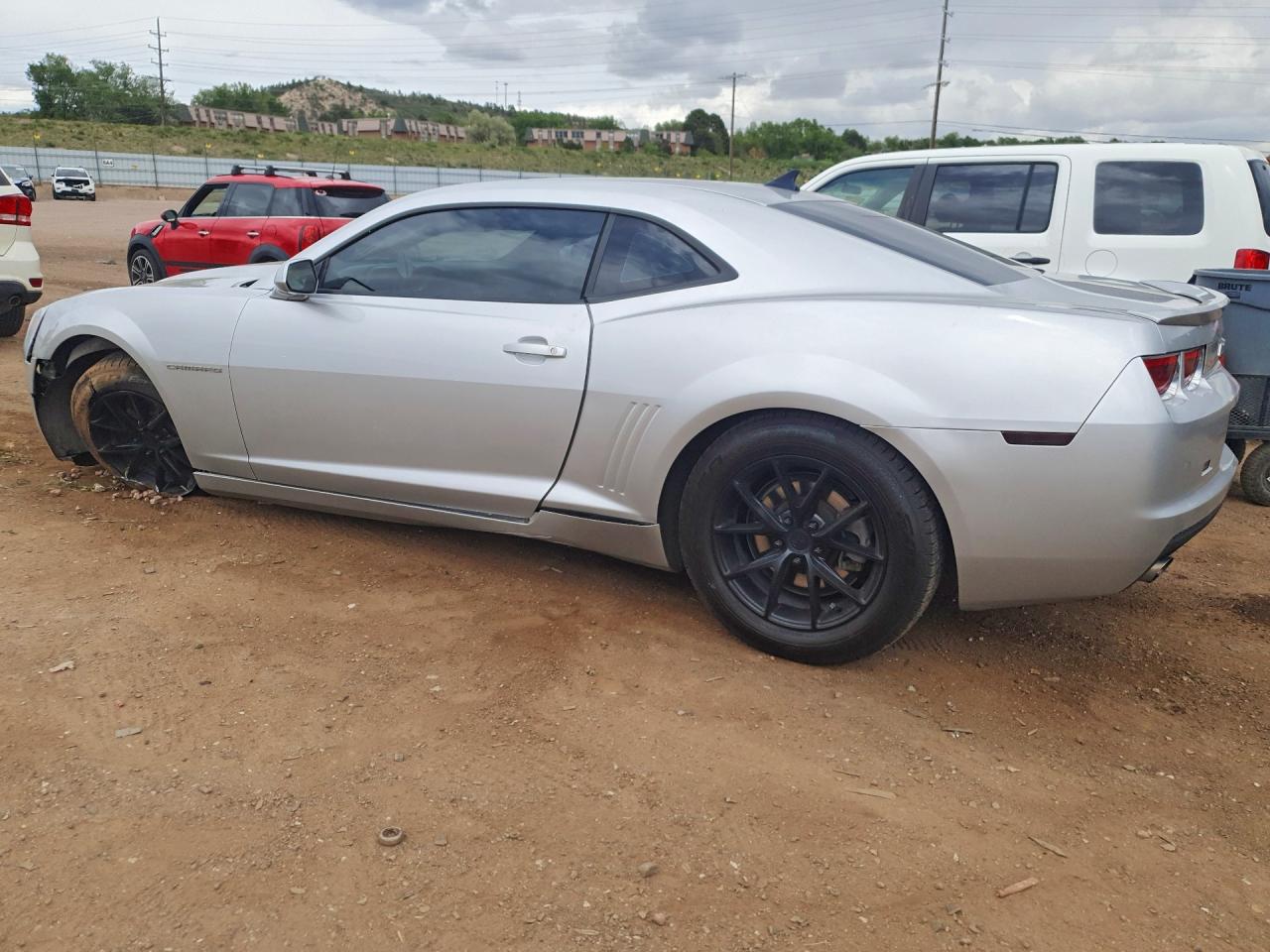 2013 Chevrolet Camaro Ls Silver vin: 2G1FE1E37D9182885
