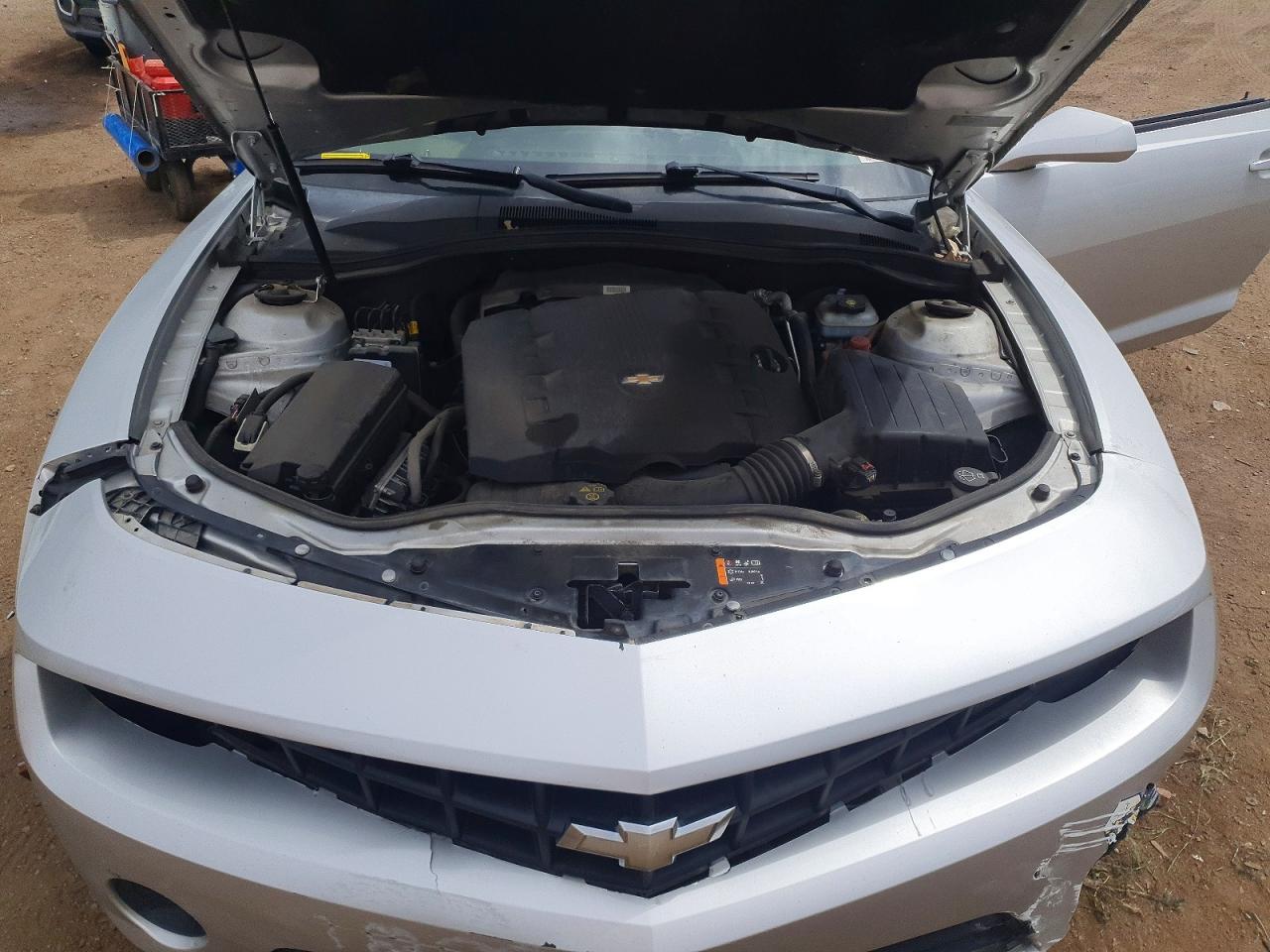 2013 Chevrolet Camaro Ls Silver vin: 2G1FE1E37D9182885
