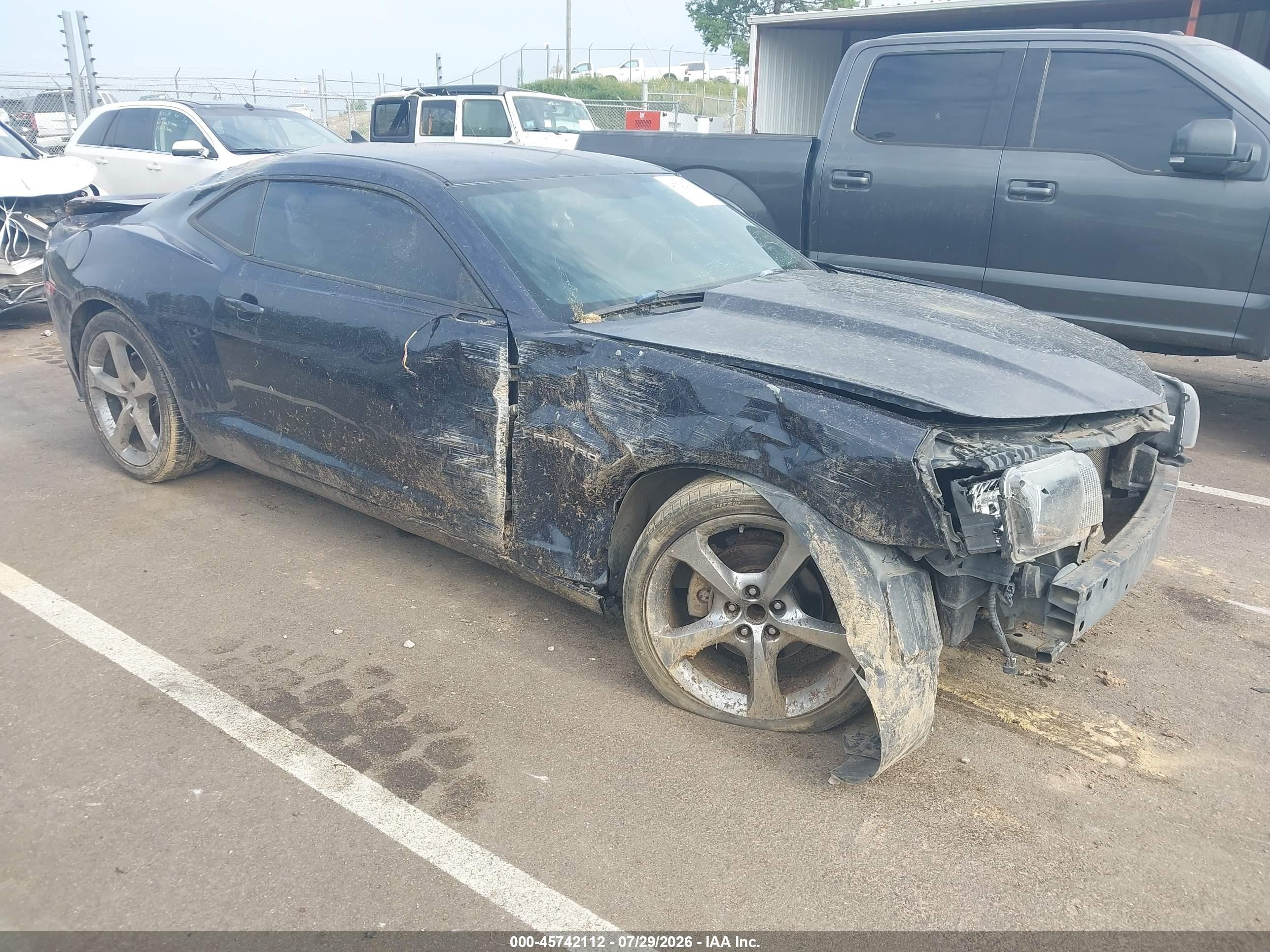 2013 Chevrolet Camaro 1ls Blue vin: 2G1FE1E37D9204724