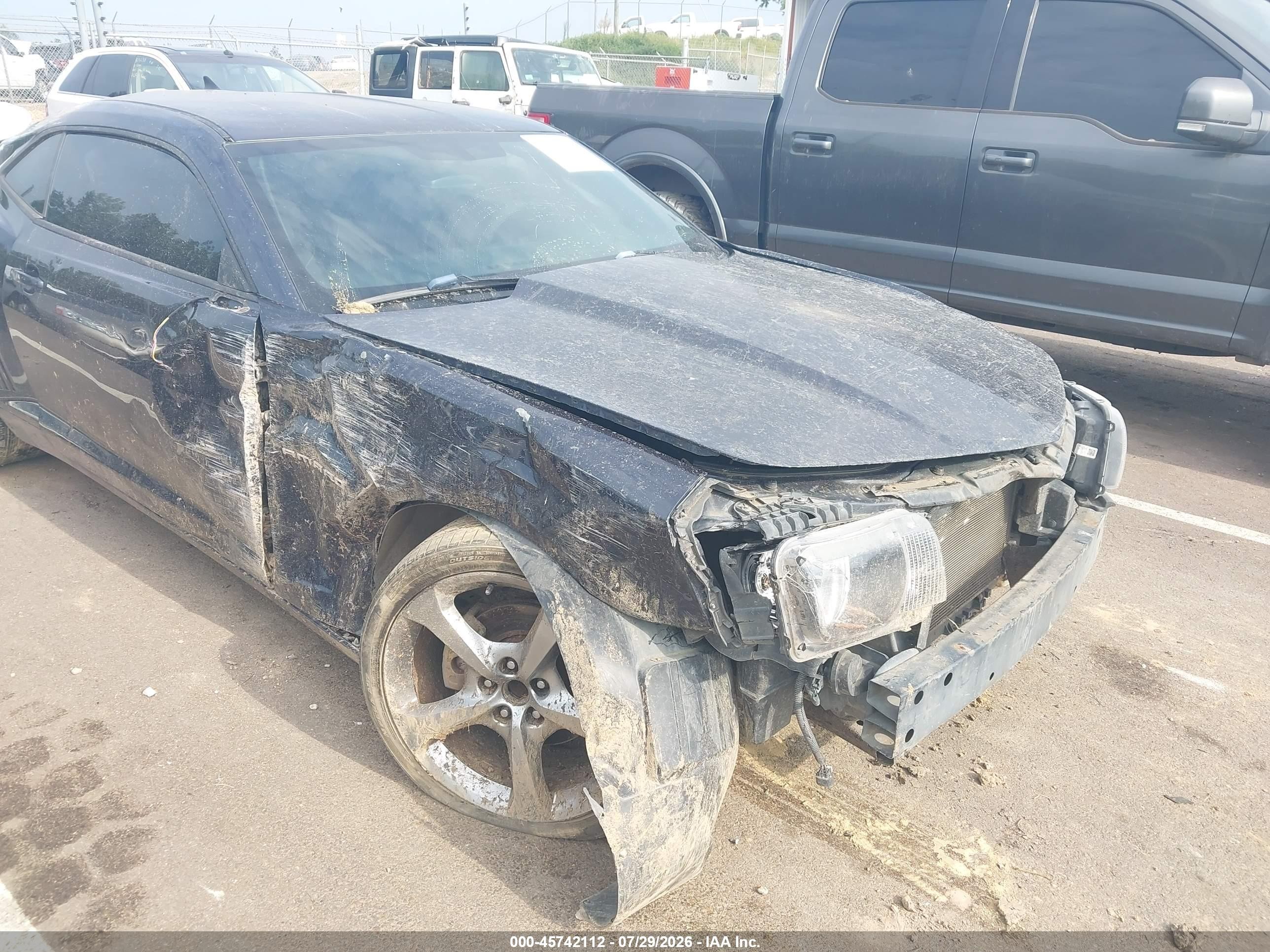 2013 Chevrolet Camaro 1ls Blue vin: 2G1FE1E37D9204724