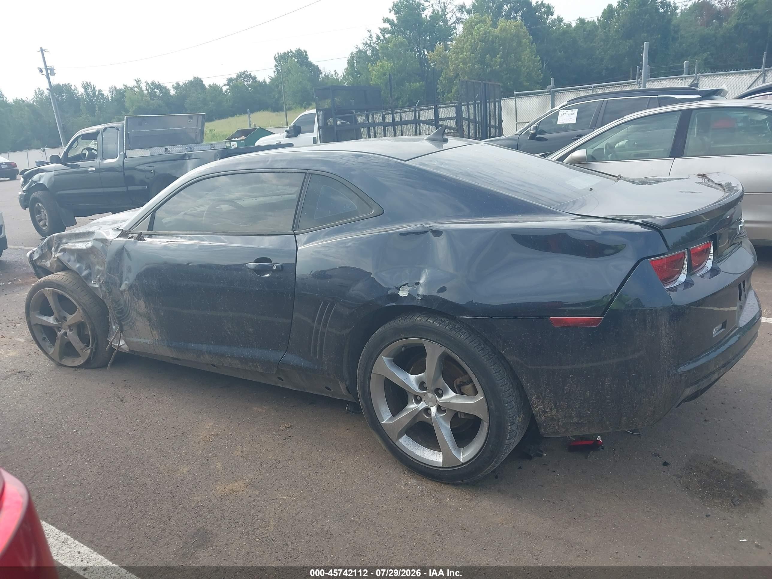 2013 Chevrolet Camaro 1ls Blue vin: 2G1FE1E37D9204724
