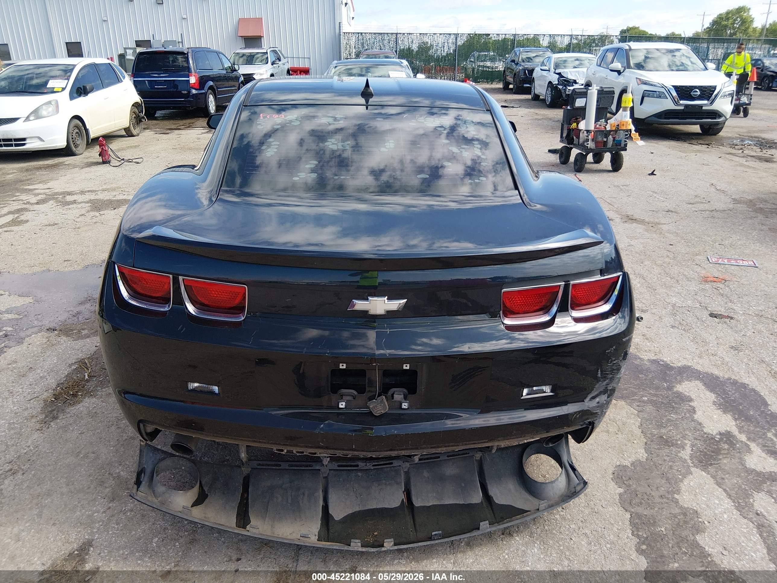 2013 Chevrolet Camaro 1ls Black vin: 2G1FE1E37D9205274