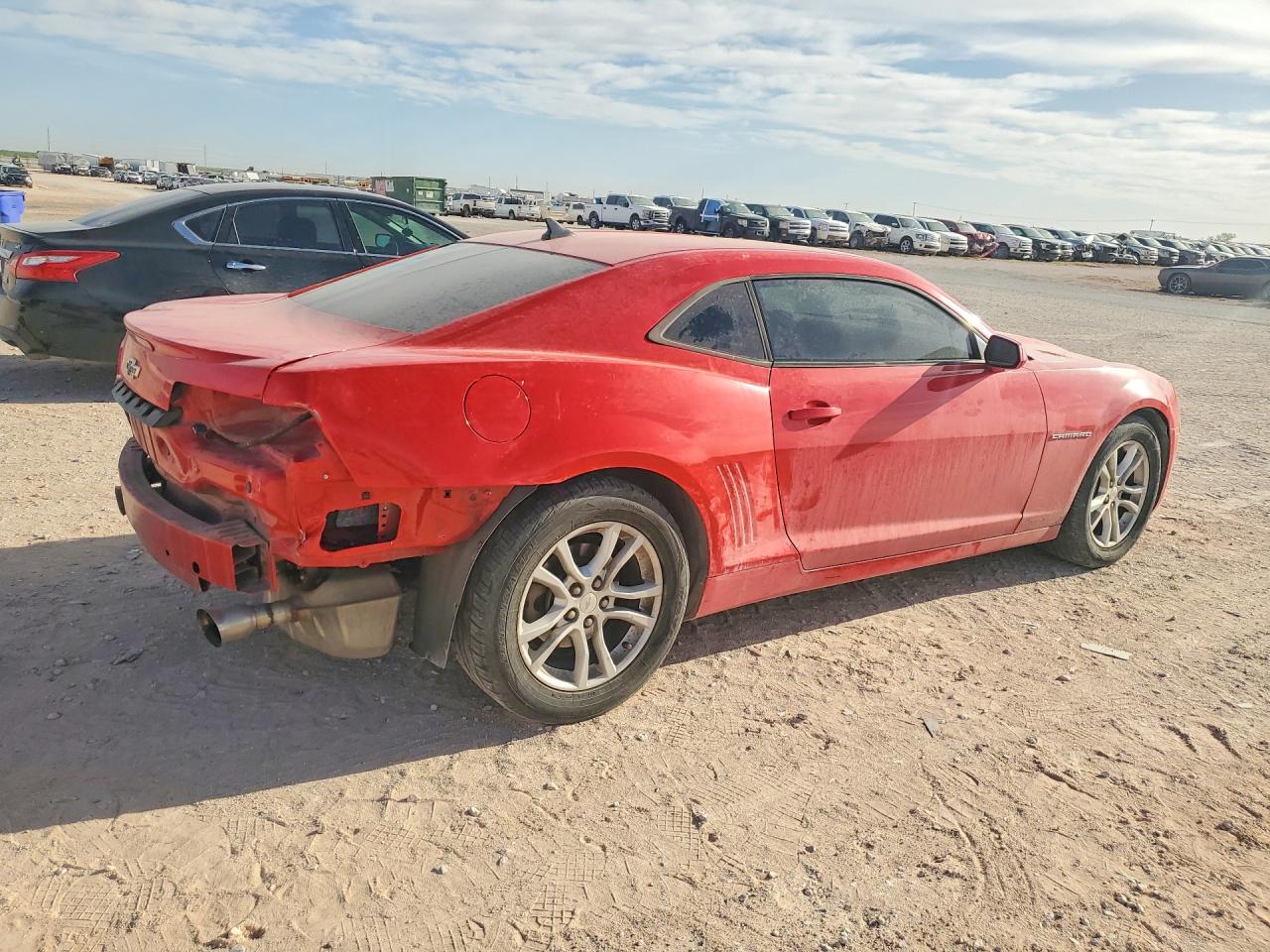 2014 Chevrolet Camaro Ls Red vin: 2G1FE1E37E9172911