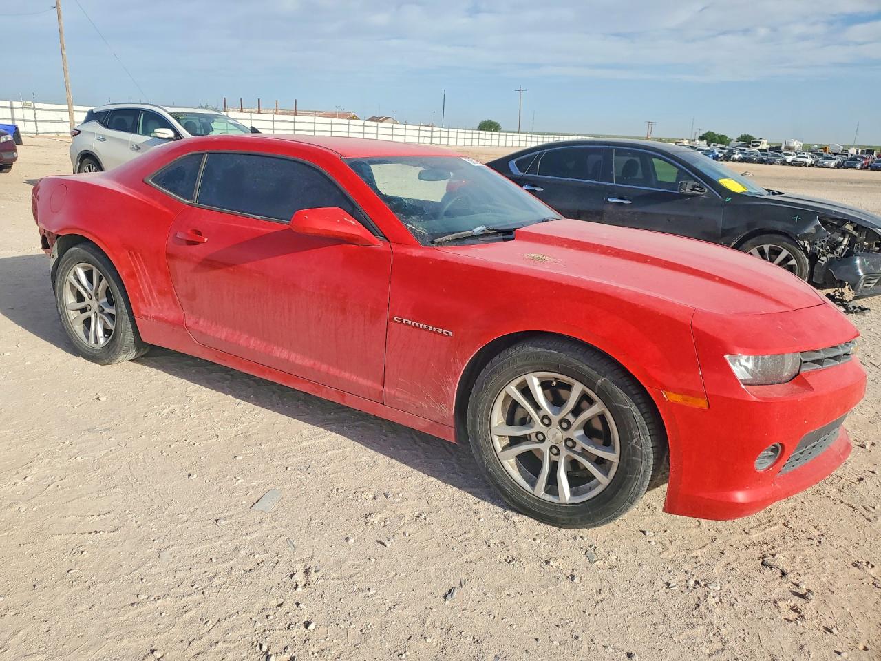 2014 Chevrolet Camaro Ls Red vin: 2G1FE1E37E9172911