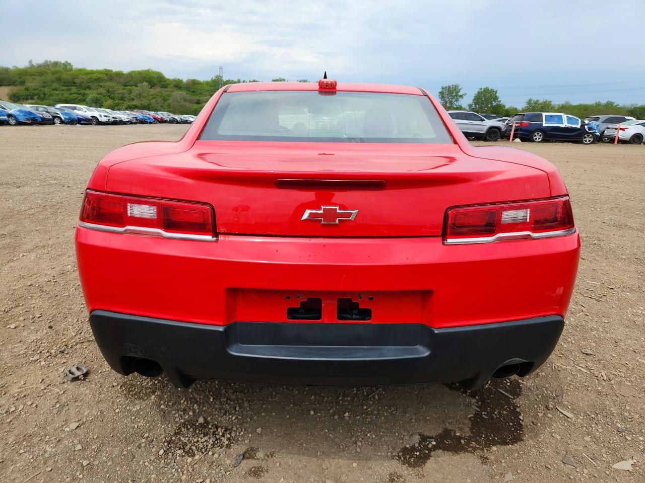 2014 Chevrolet Camaro Ls Red vin: 2G1FE1E37E9245890