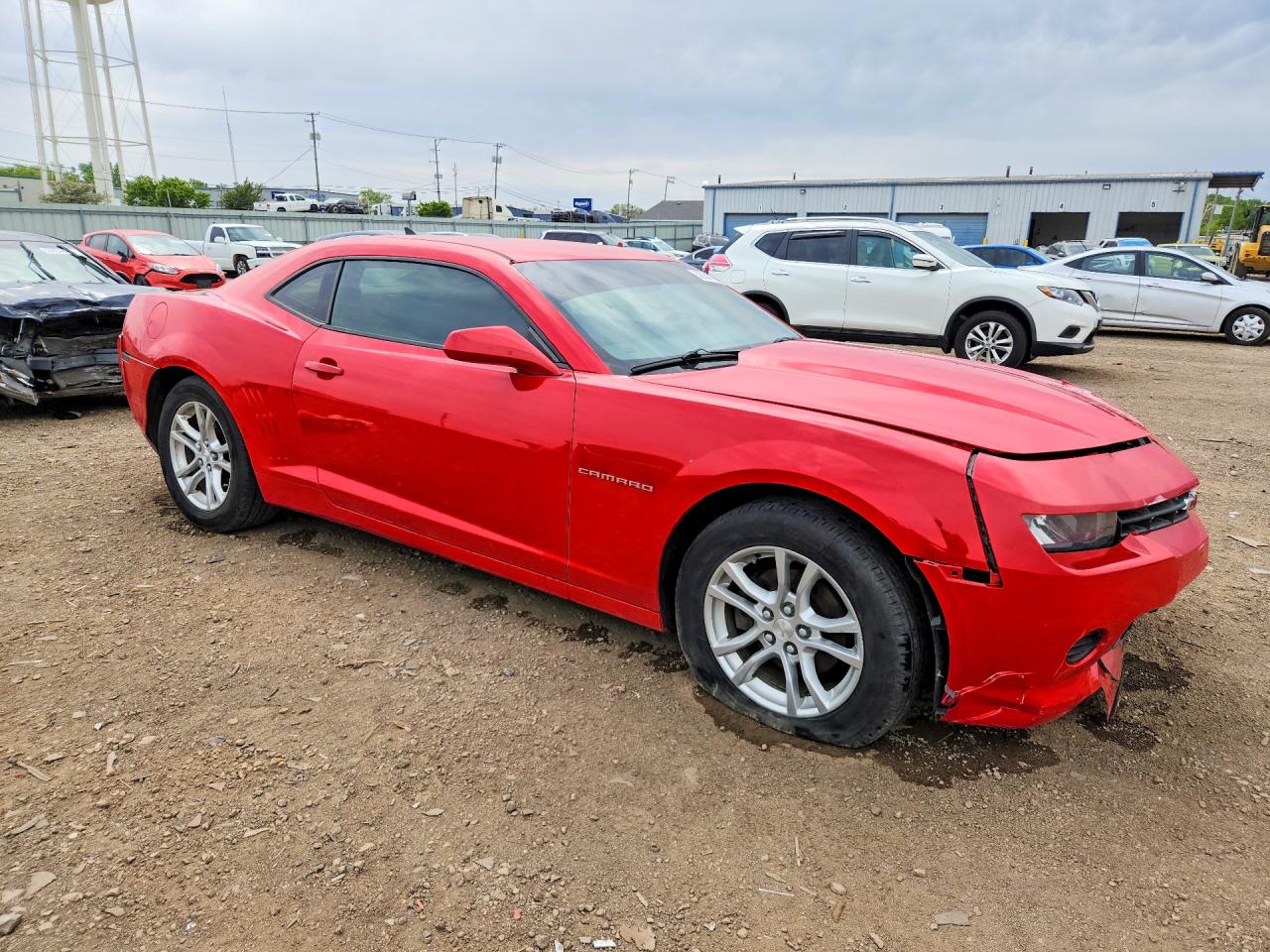 2014 Chevrolet Camaro Ls Red vin: 2G1FE1E37E9245890