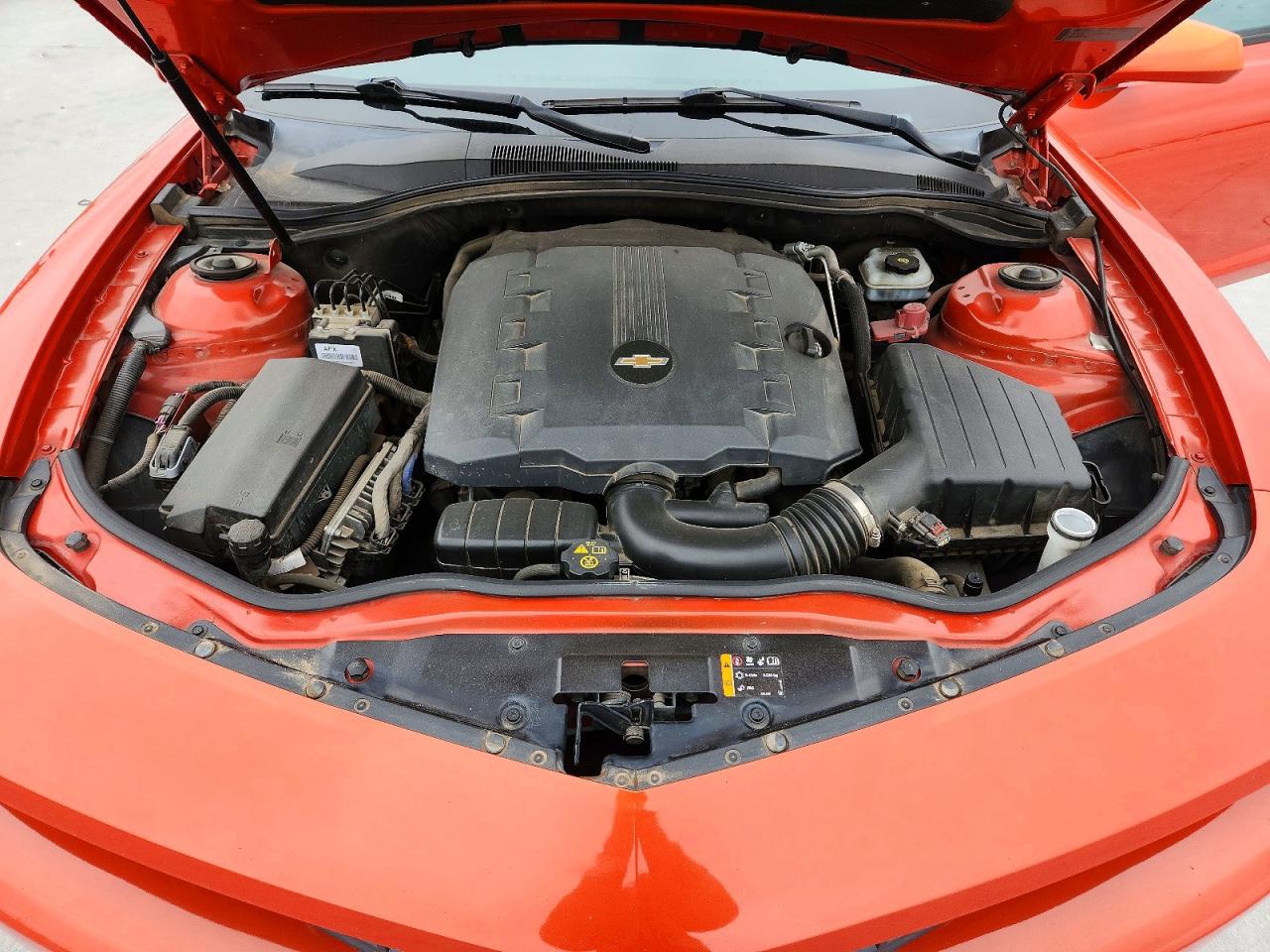 2012 Chevrolet Camaro Ls Orange vin: 2G1FE1E38C9105828
