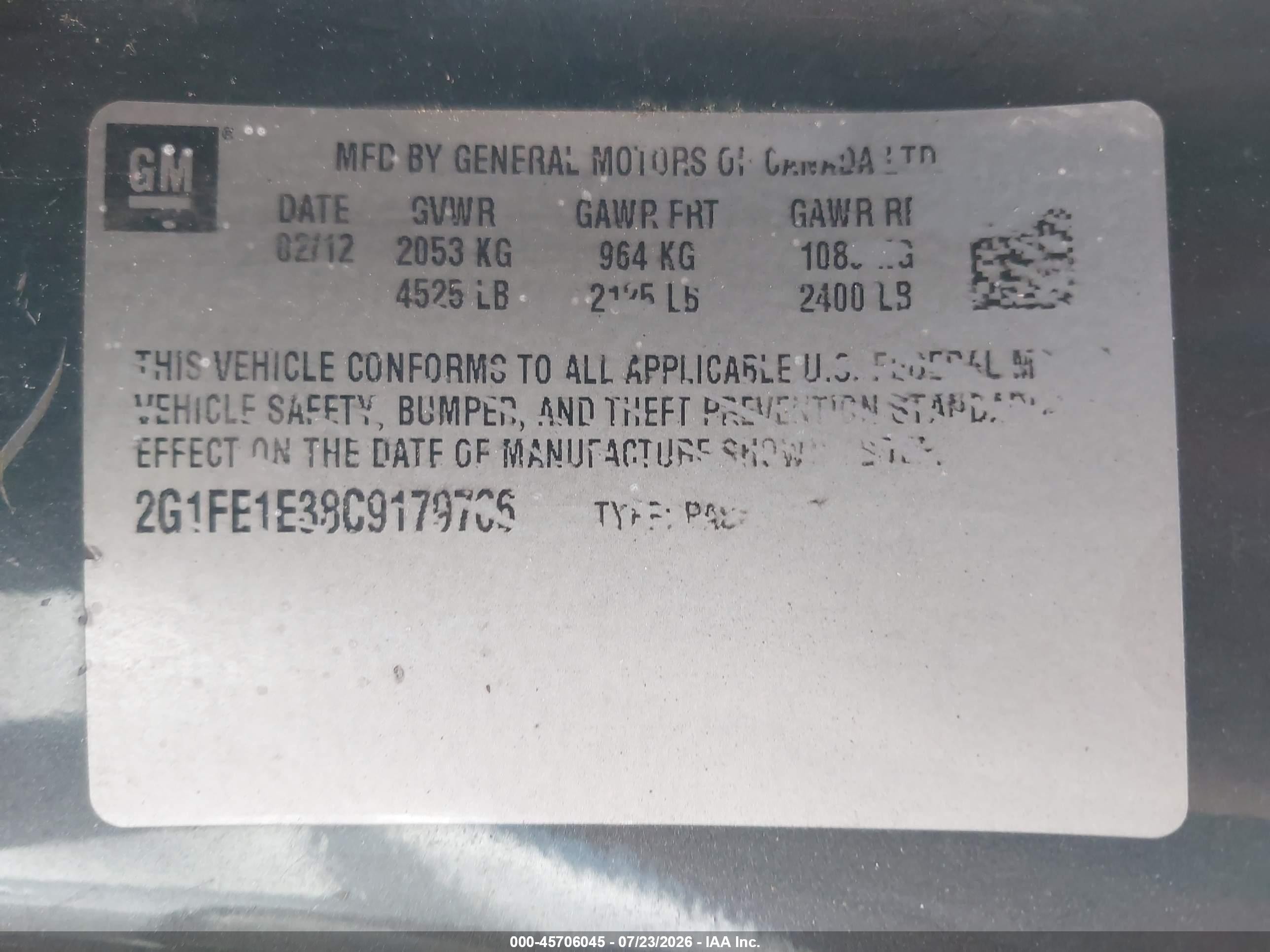 2012 Chevrolet Camaro 1ls Black vin: 2G1FE1E38C9179766