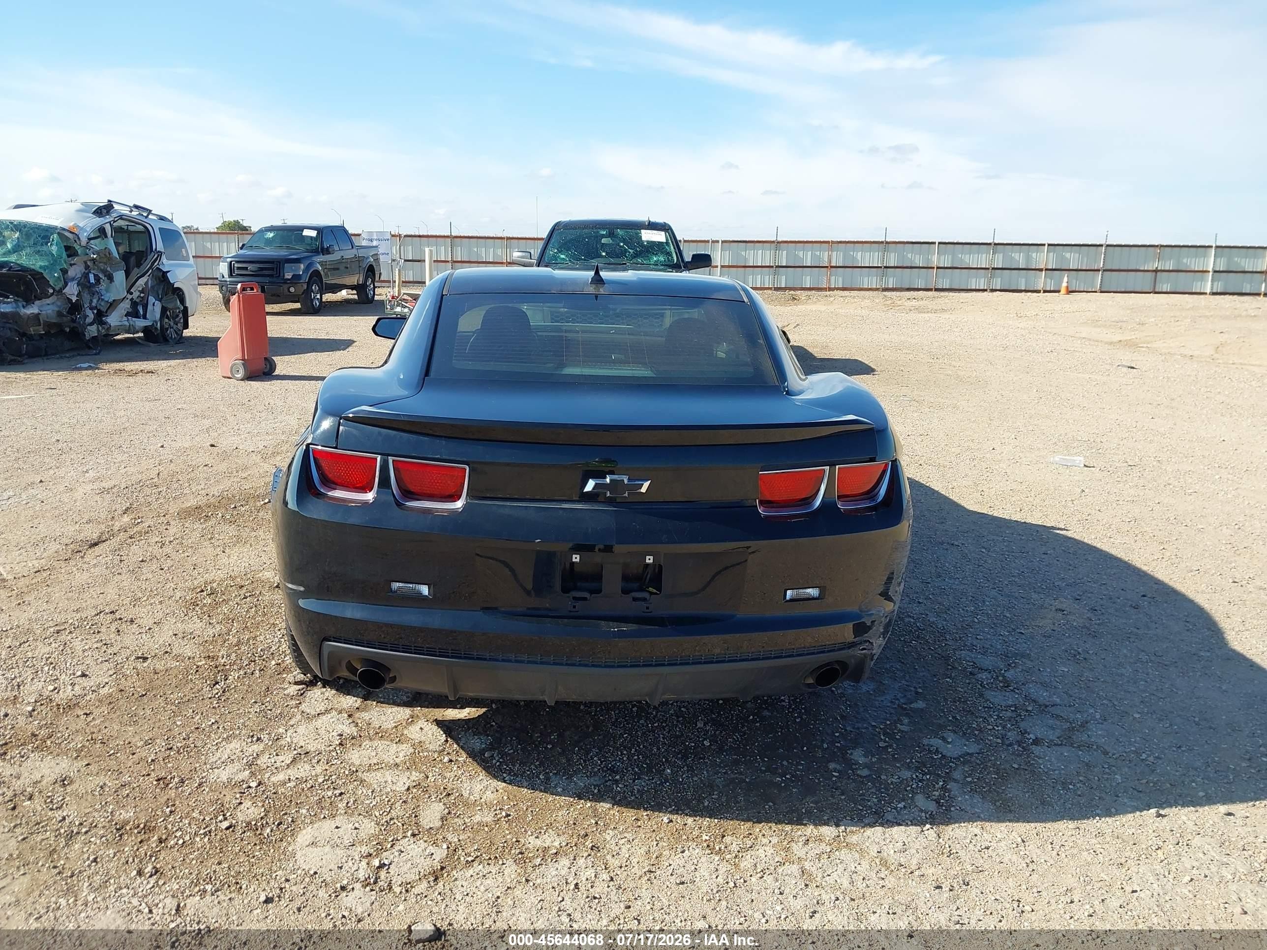 2013 Chevrolet Camaro 1ls Black vin: 2G1FE1E38D9129886