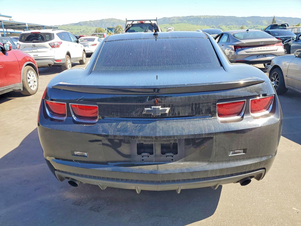 2013 Chevrolet Camaro Ls Black vin: 2G1FE1E39D9119710