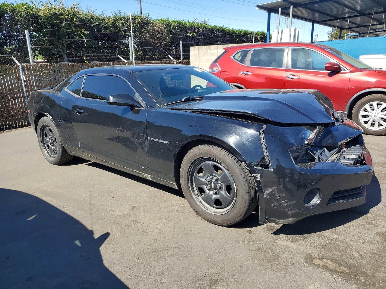 2013 Chevrolet Camaro Ls Black vin: 2G1FE1E39D9119710