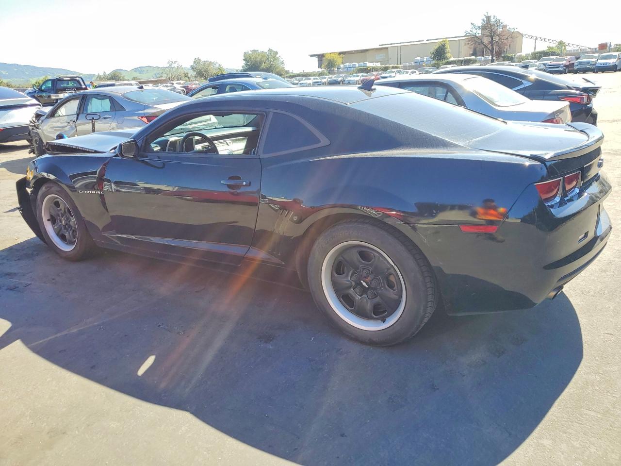 2013 Chevrolet Camaro Ls Black vin: 2G1FE1E39D9119710