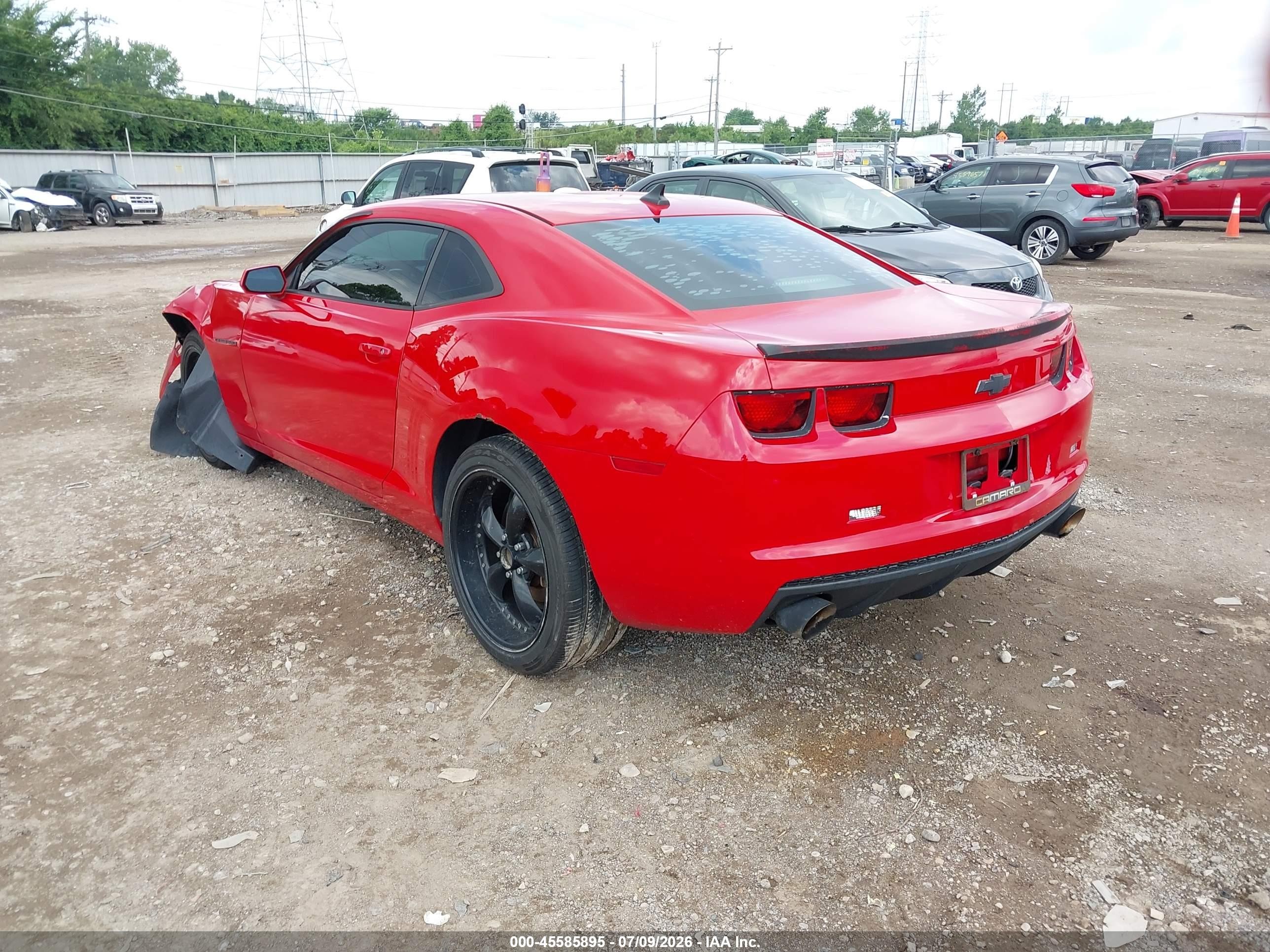 2013 Chevrolet Camaro 1ls Red vin: 2G1FE1E39D9122090