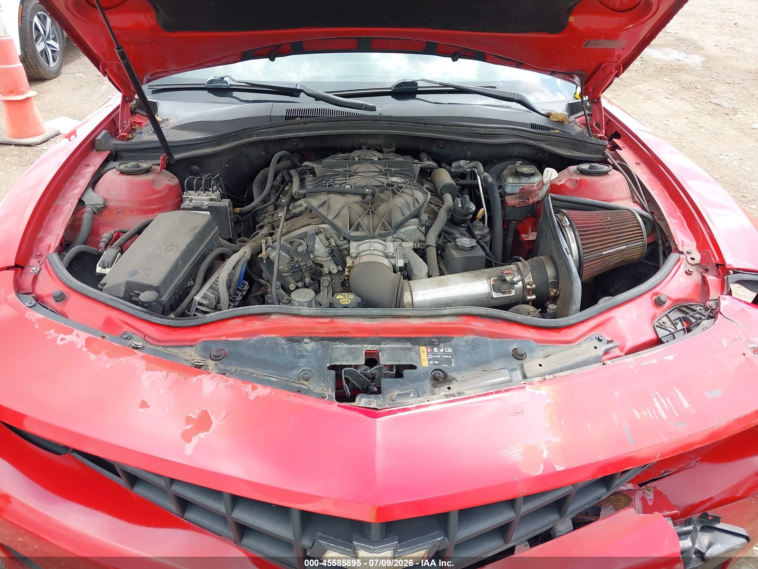 2013 Chevrolet Camaro 1ls Red vin: 2G1FE1E39D9122090