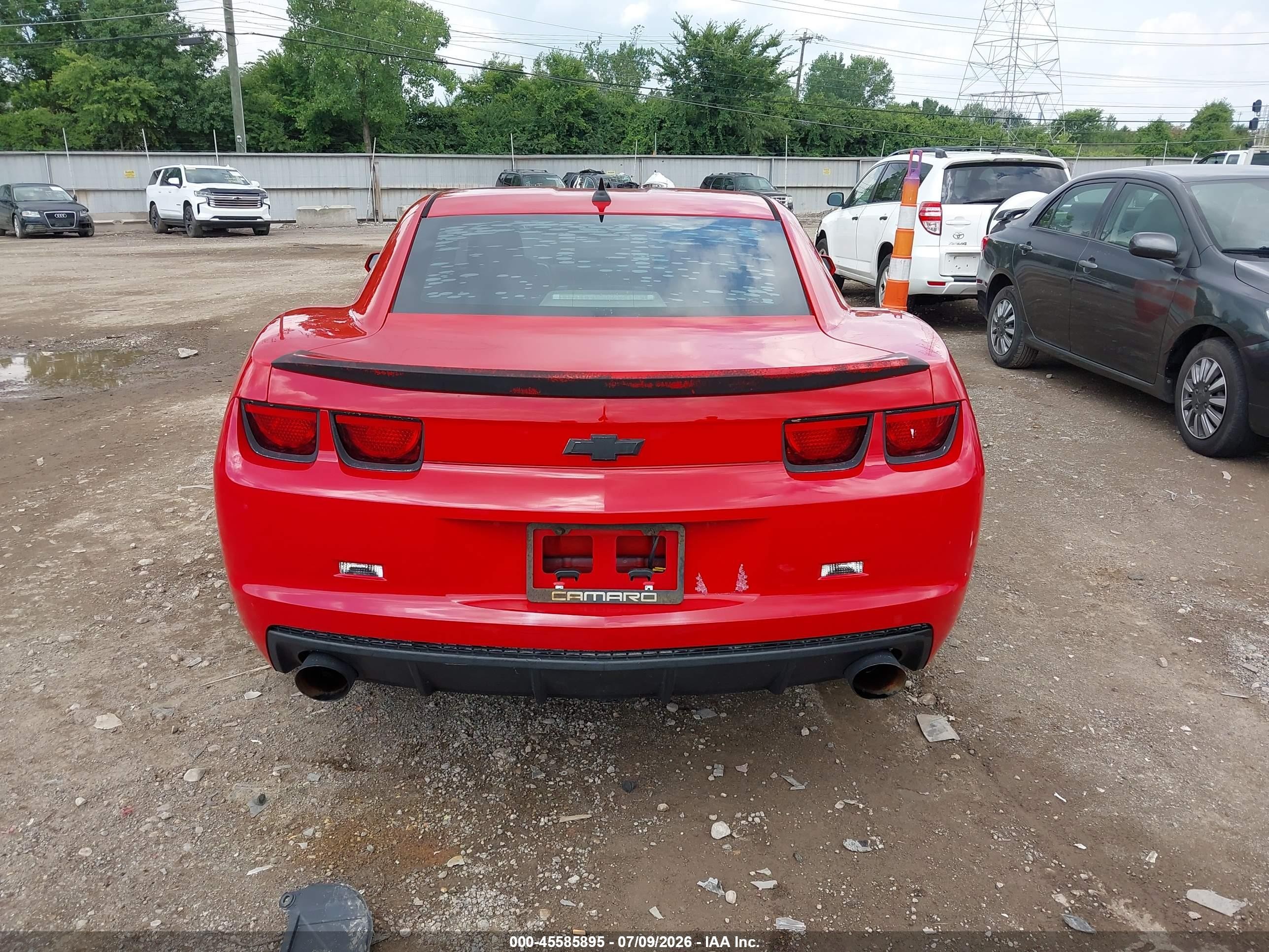 2013 Chevrolet Camaro 1ls Red vin: 2G1FE1E39D9122090