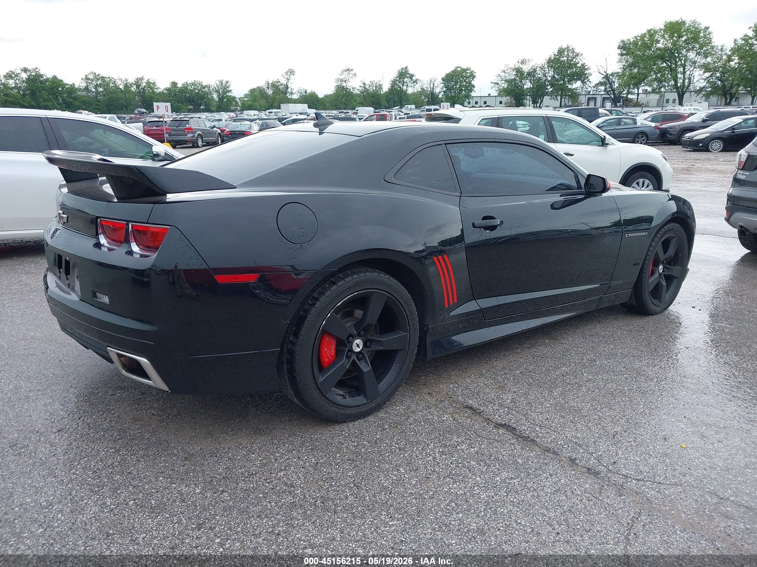 2012 Chevrolet Camaro 1ls Black vin: 2G1FE1E3XC9110657