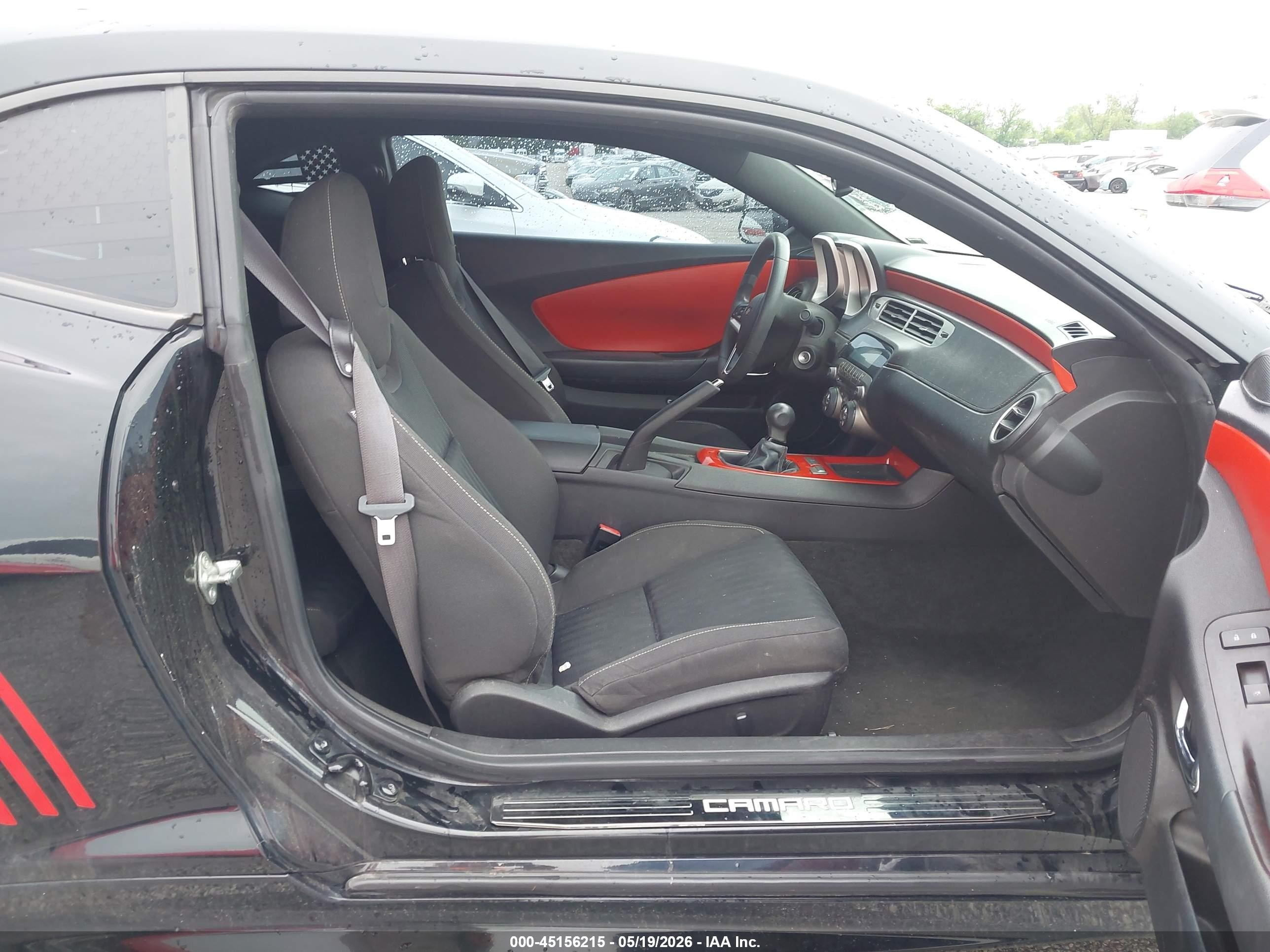 2012 Chevrolet Camaro 1ls Black vin: 2G1FE1E3XC9110657