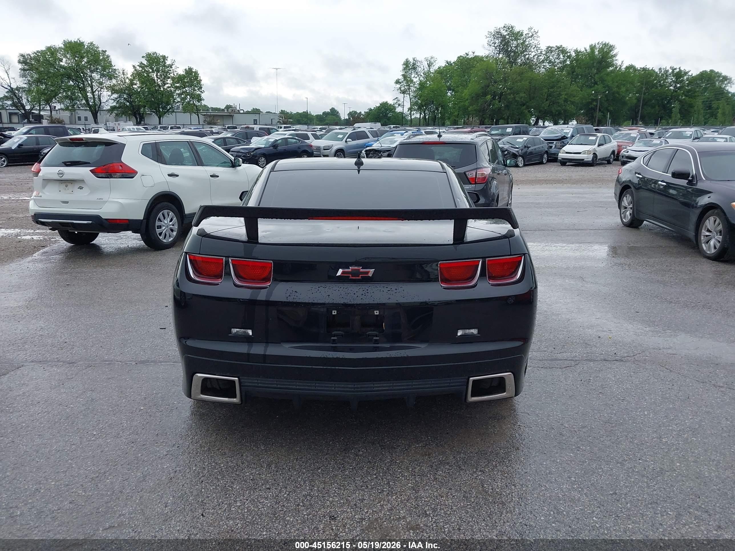 2012 Chevrolet Camaro 1ls Black vin: 2G1FE1E3XC9110657
