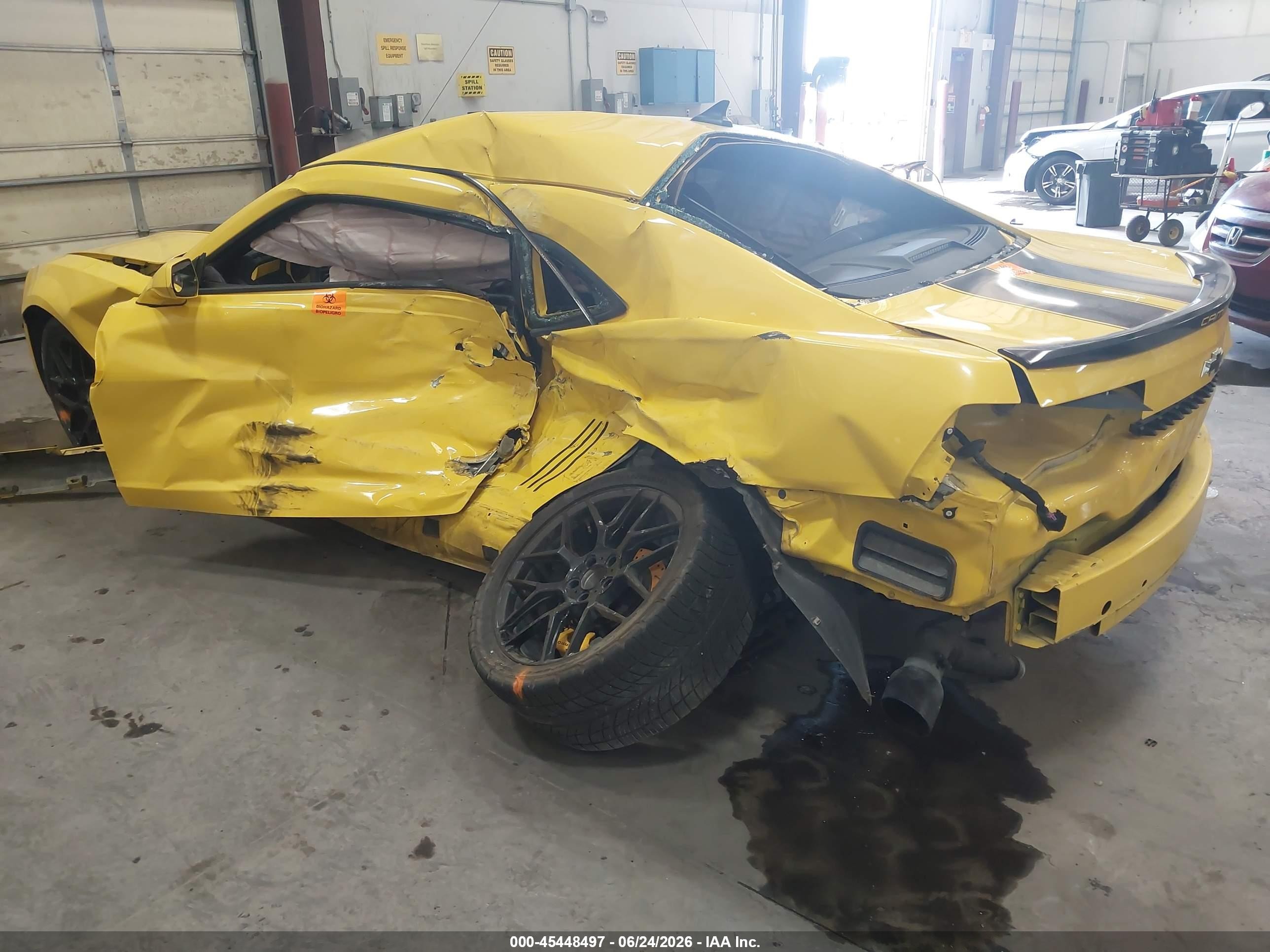 2012 Chevrolet Camaro 1ls Yellow vin: 2G1FE1E3XC9140225