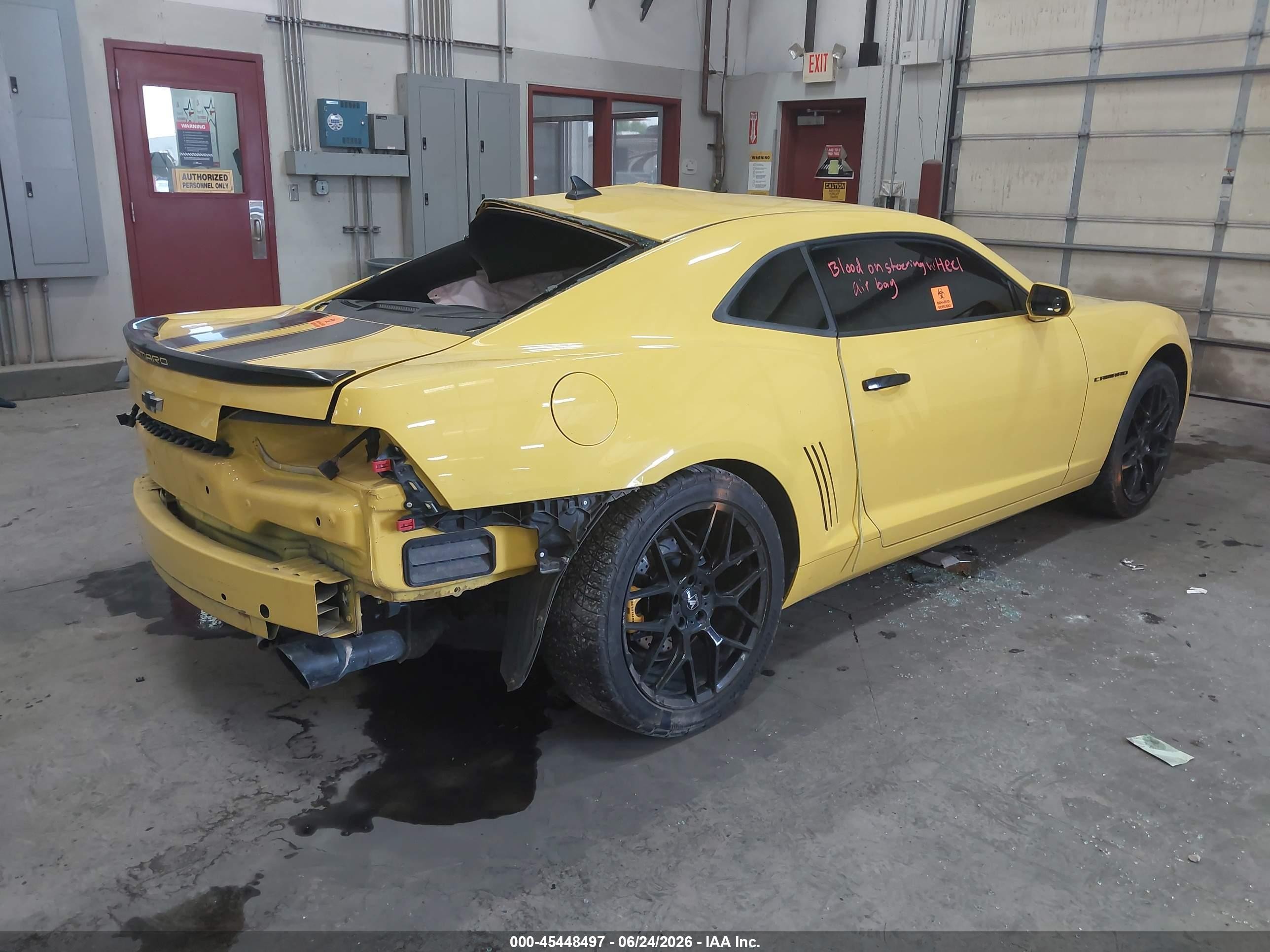 2012 Chevrolet Camaro 1ls Yellow vin: 2G1FE1E3XC9140225