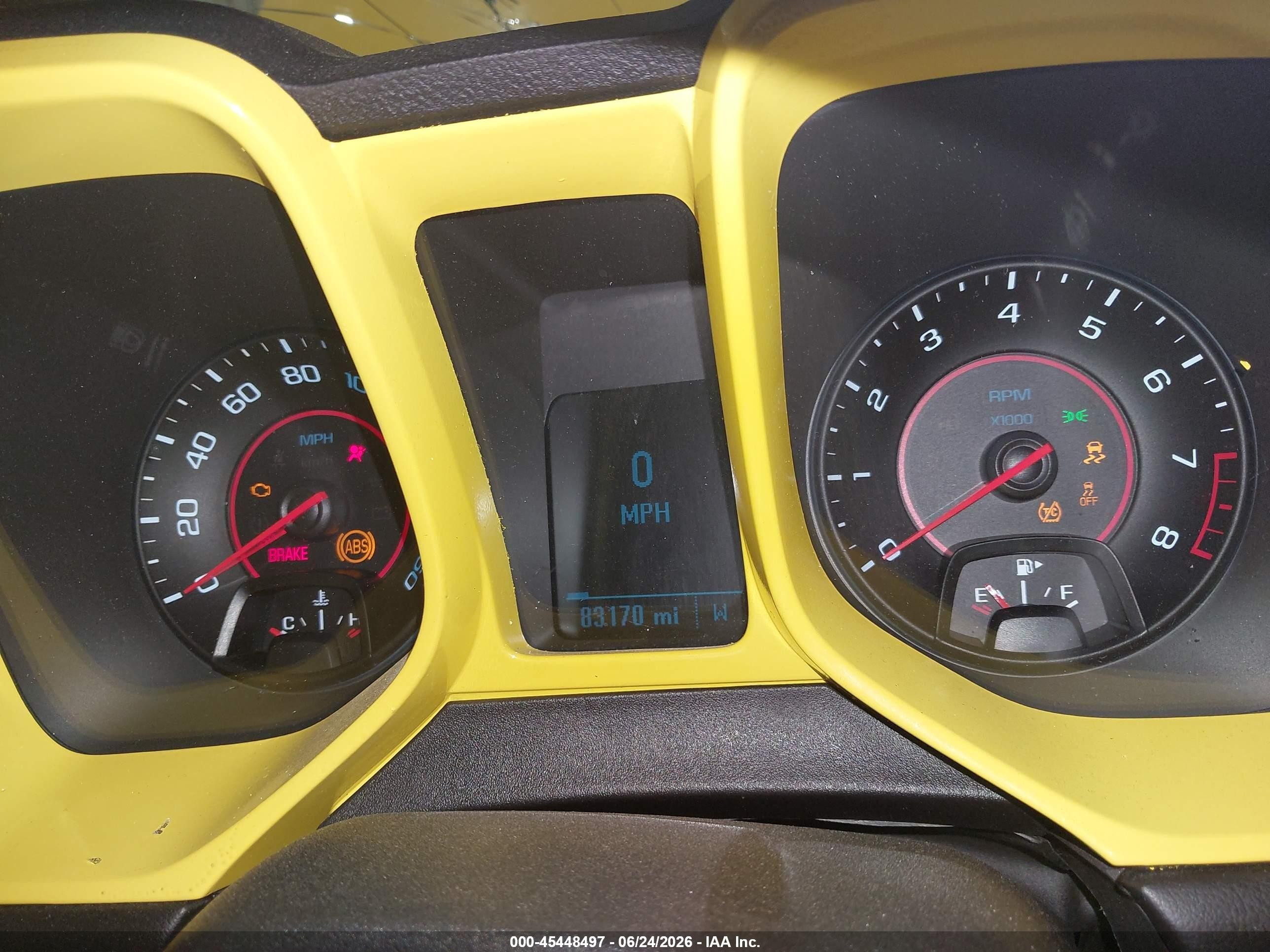 2012 Chevrolet Camaro 1ls Yellow vin: 2G1FE1E3XC9140225