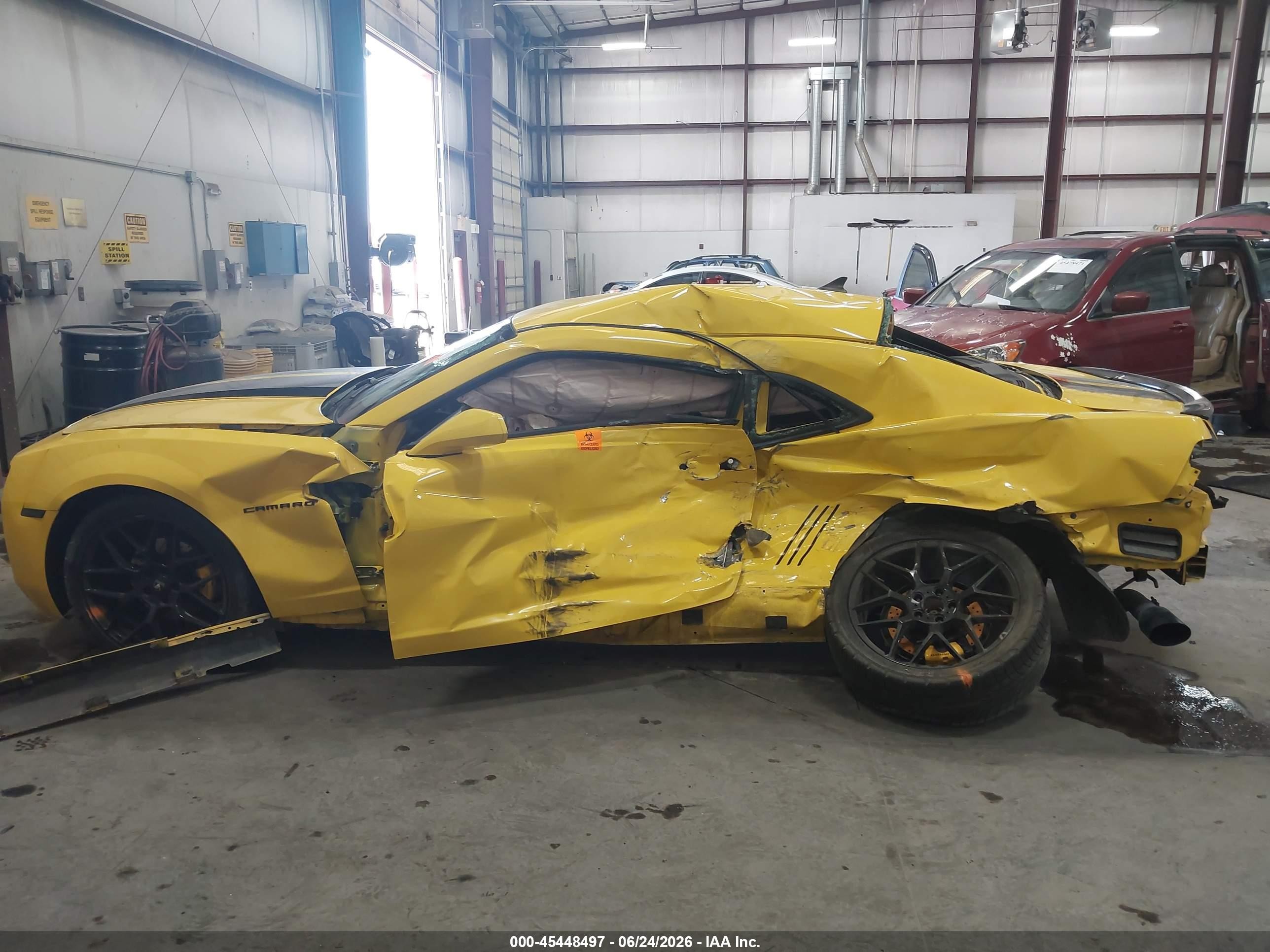 2012 Chevrolet Camaro 1ls Yellow vin: 2G1FE1E3XC9140225