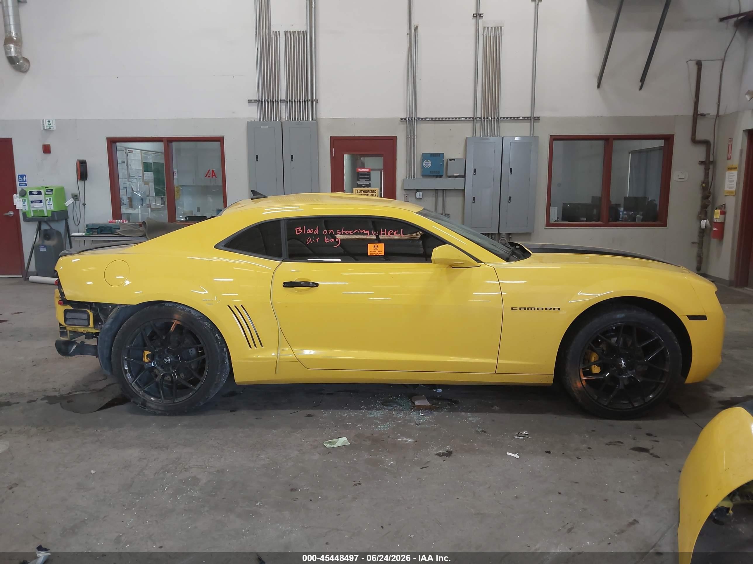 2012 Chevrolet Camaro 1ls Yellow vin: 2G1FE1E3XC9140225