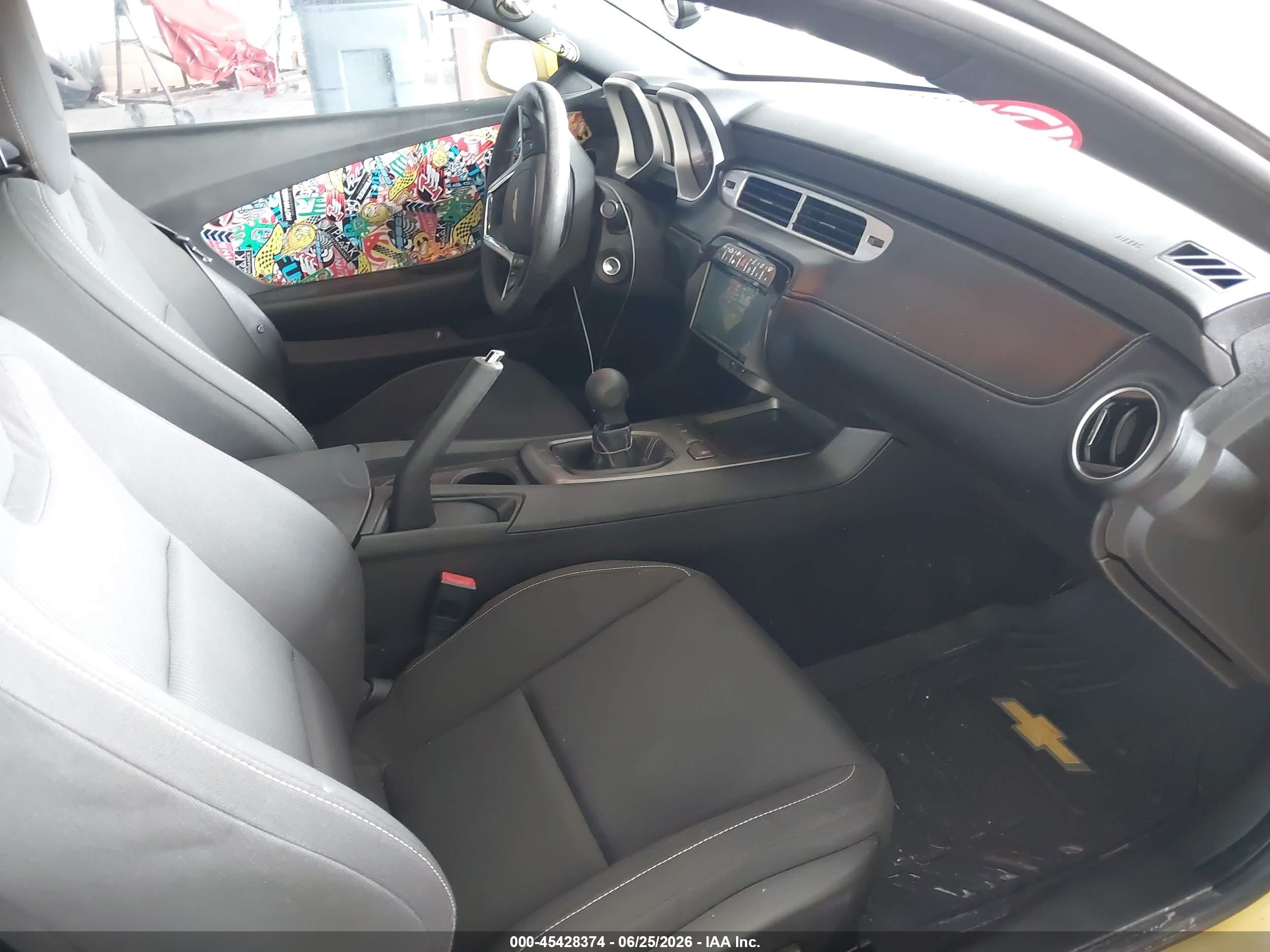 2012 Chevrolet Camaro 1lt Yellow vin: 2G1FF1E30C9139310